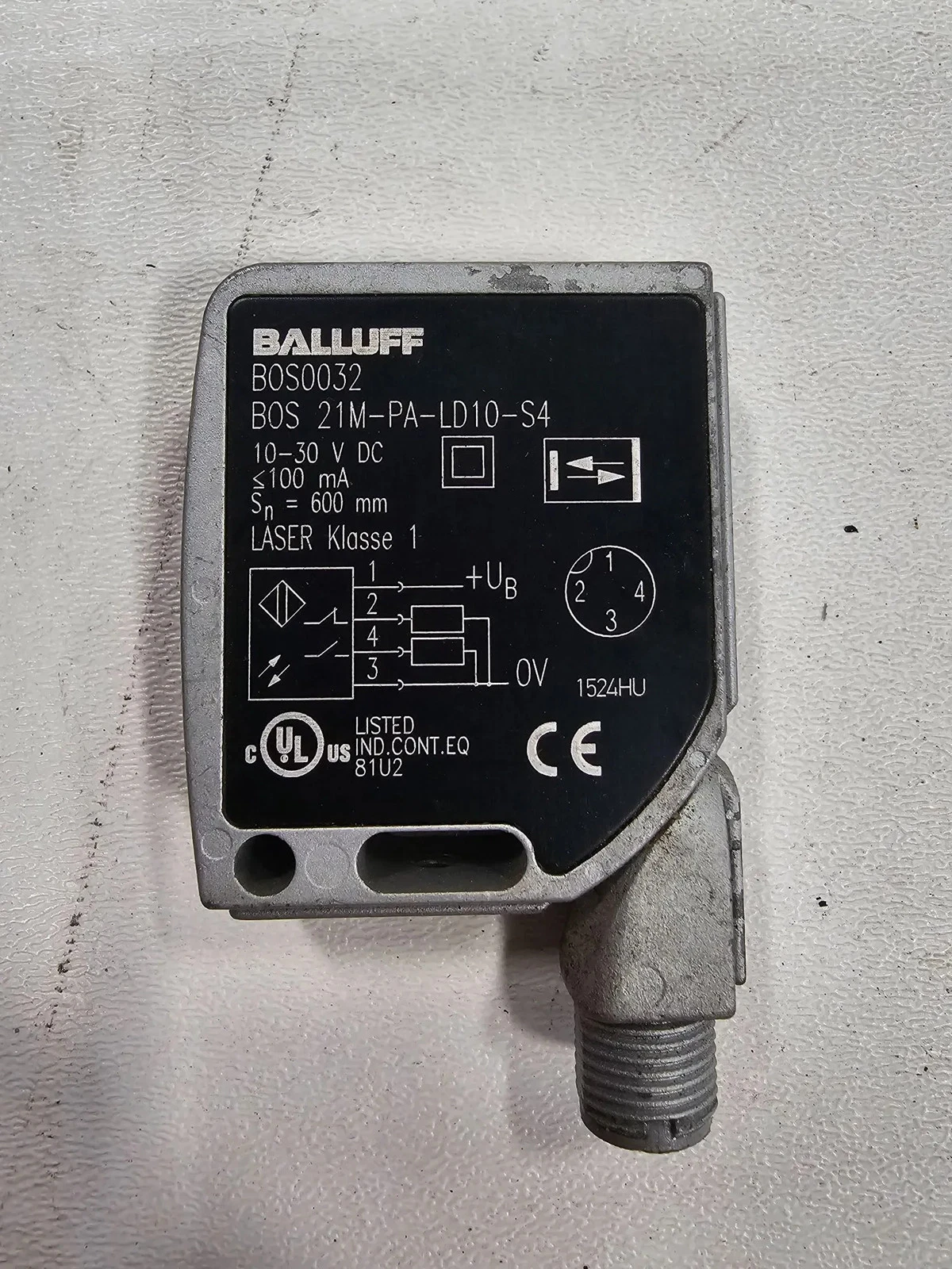 BALLUFF BOS 21M-PA-LD10-S4 BOS0032 OPTICAL SWITCH USED - Image 2