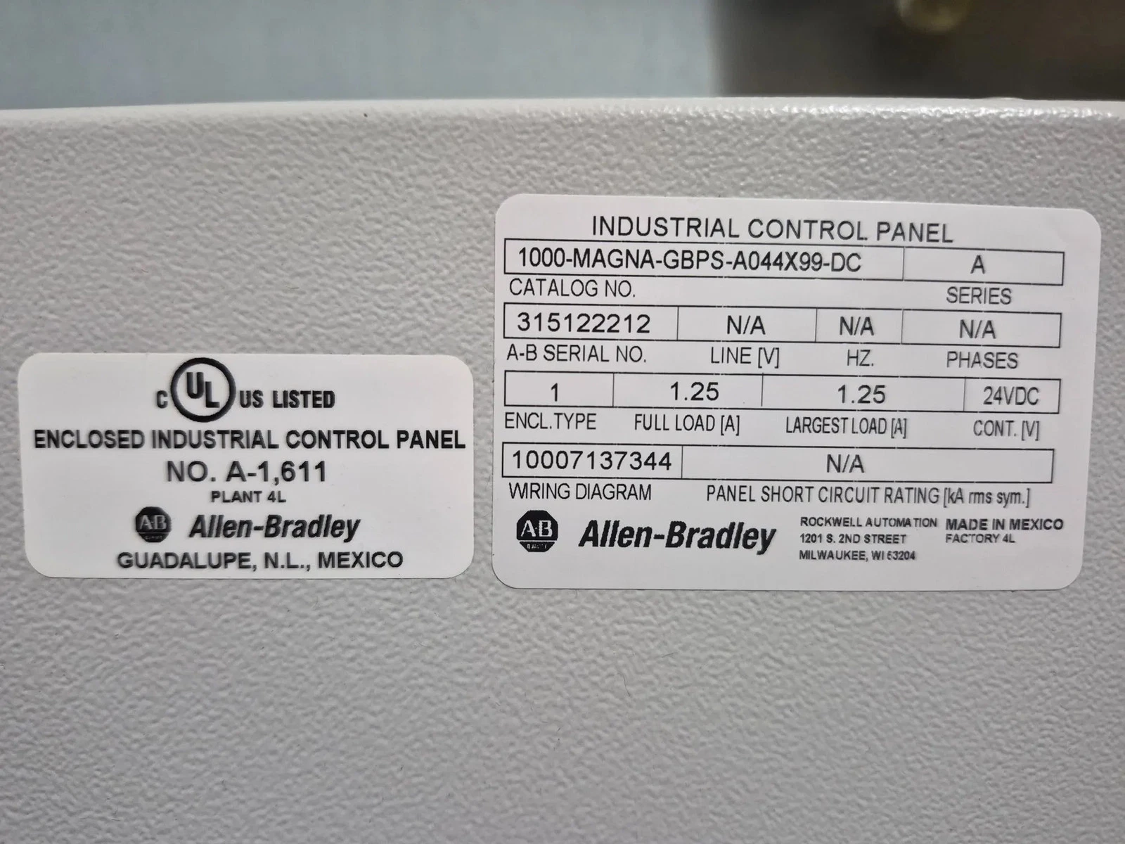 Allen-Bradley 1000-MAGNA-GBPS-A044X99-DC HMI Control Panel NEW - Image 2