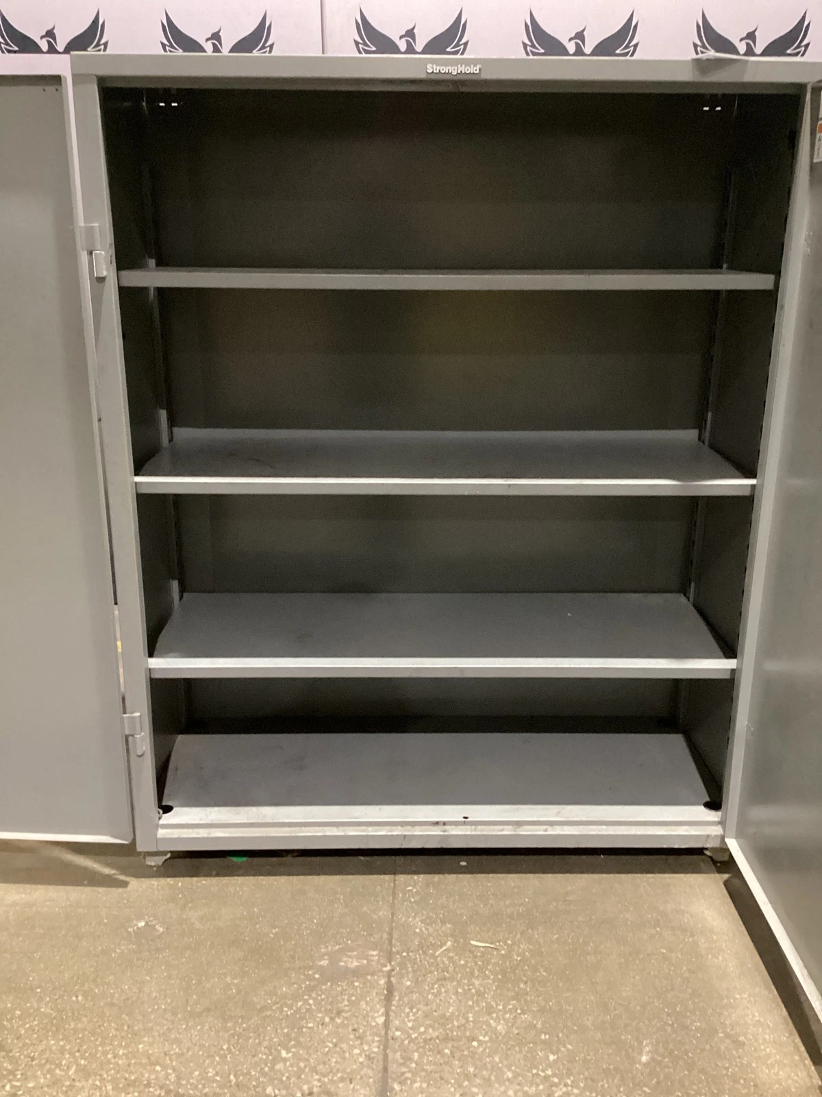 Strong Hold 56-243-L Heavy Duty Industrial Storage Cabinet w/ Shelves USED - Image 2