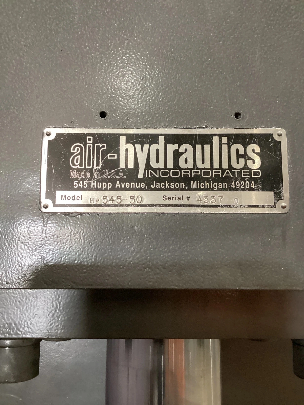 Air-Hydraulics HP545-50 Hydraulic Press USED - Image 3