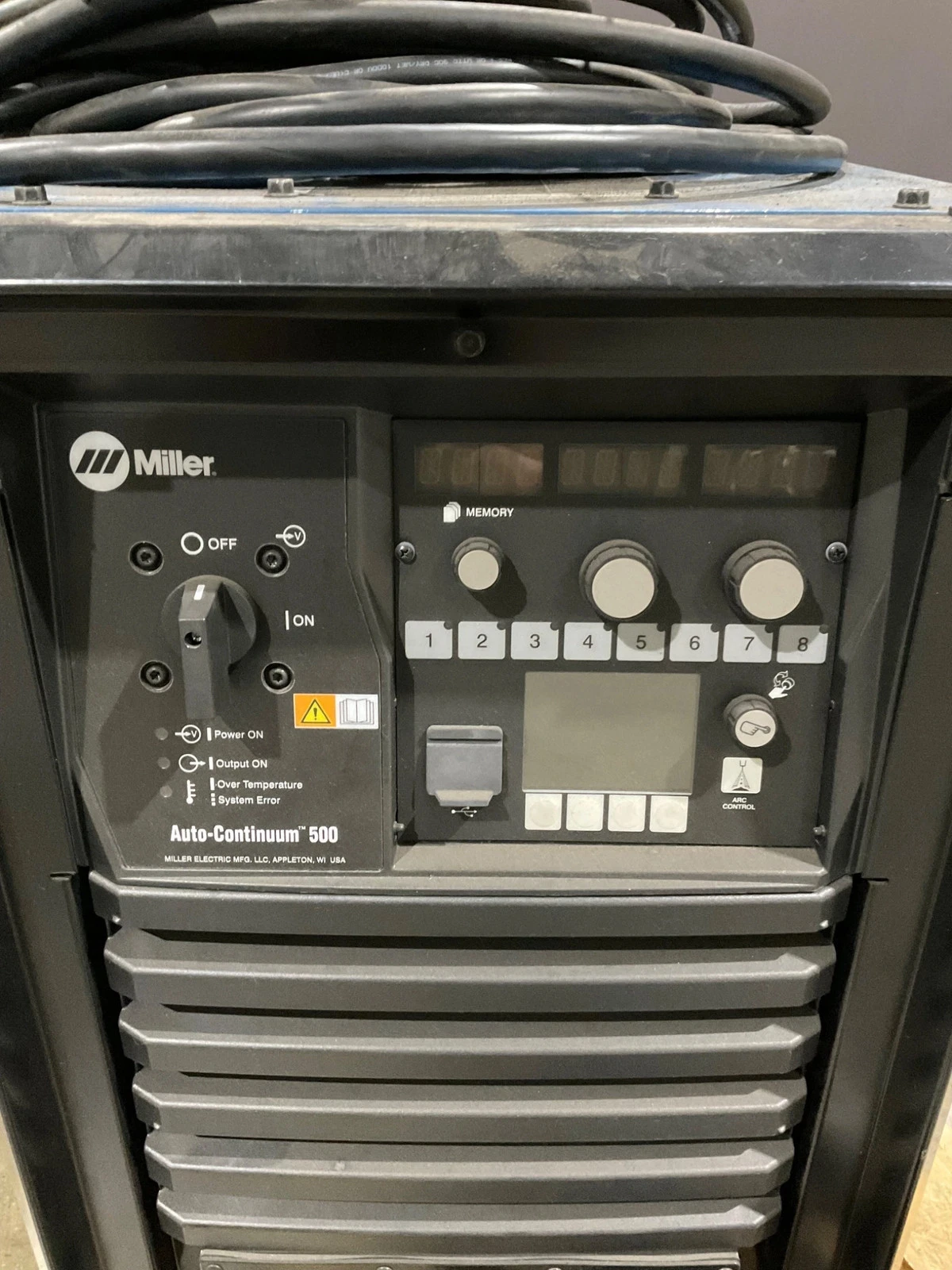 MILLER 907657 Auto-Continuum 500 Welder w/ Cooler & Wire Feeder USED – Low Hours - Image 10