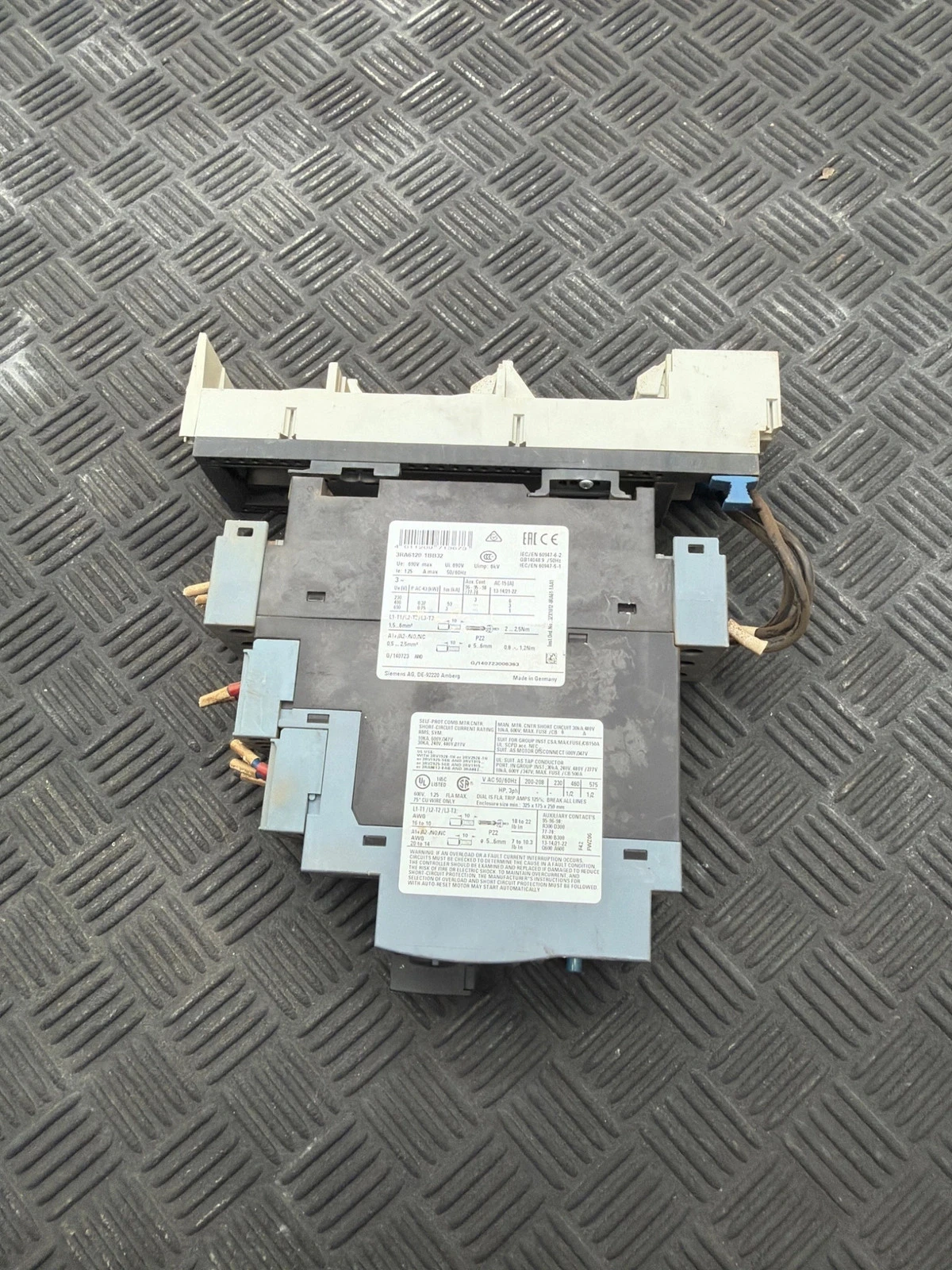 SIEMENS 3RA6120-1BB32 3-Pole Compact Starter USED - Image 4
