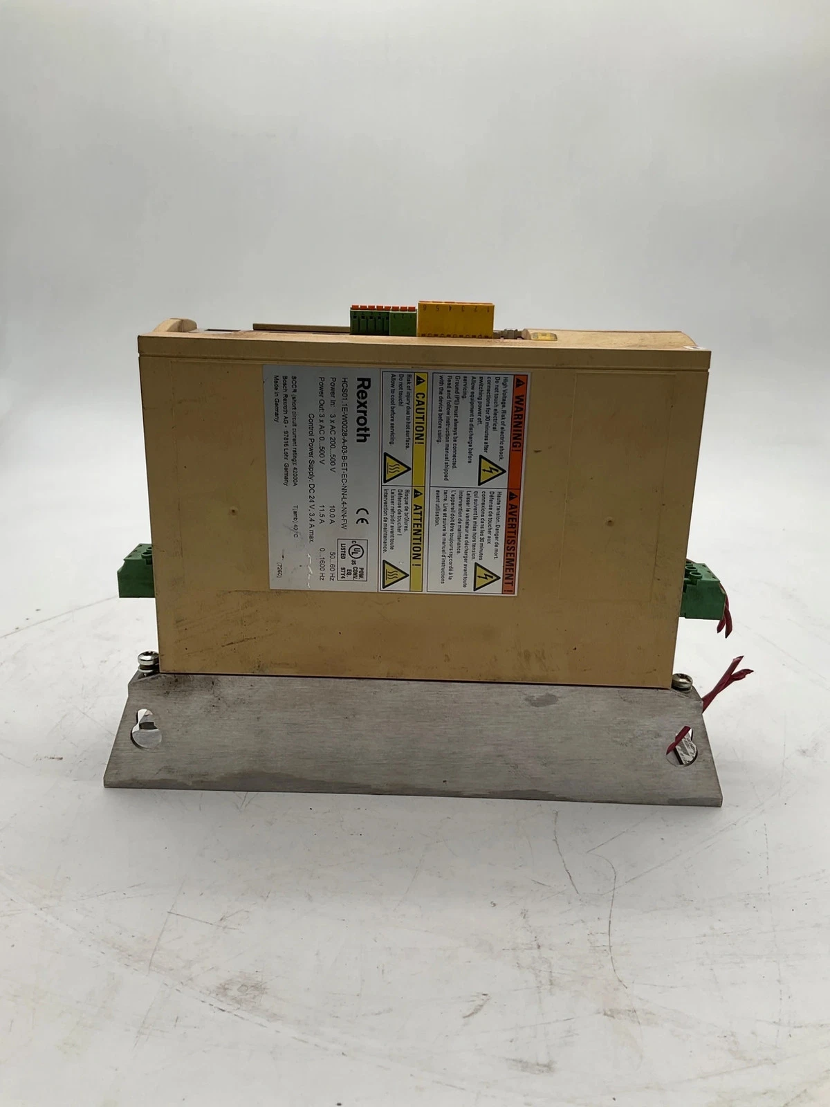 REXROTH HCS01.1E-W0028-A-03-B-ET-EC-NN-L4-NN-FW IndraDrive Cs Servo Drive USED - Image 3