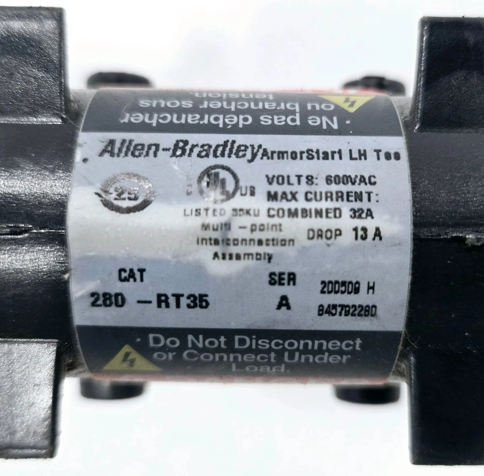 ALLEN BRADLEY 280-RT35 SER A POWER TEE USED - Image 4