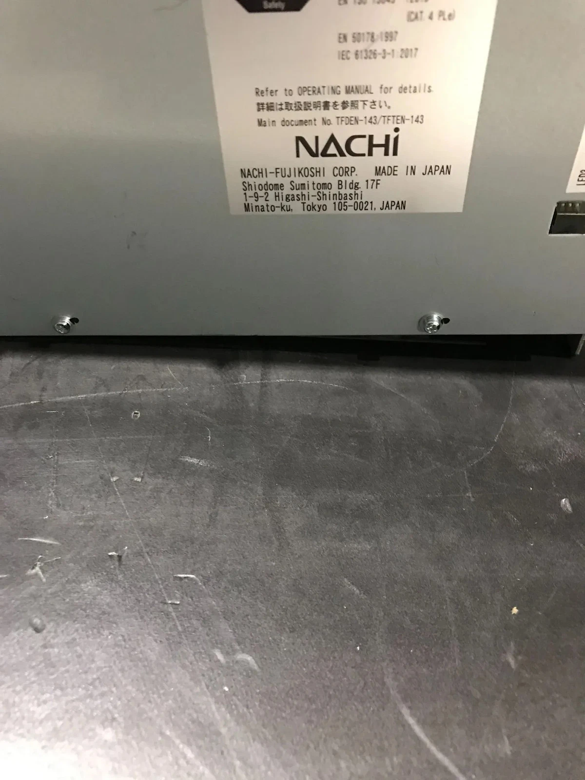 NACHI RMU20-40 ROBOT MONITORING UNIT 24V CAT4 PL e SIL3 USED - Image 2