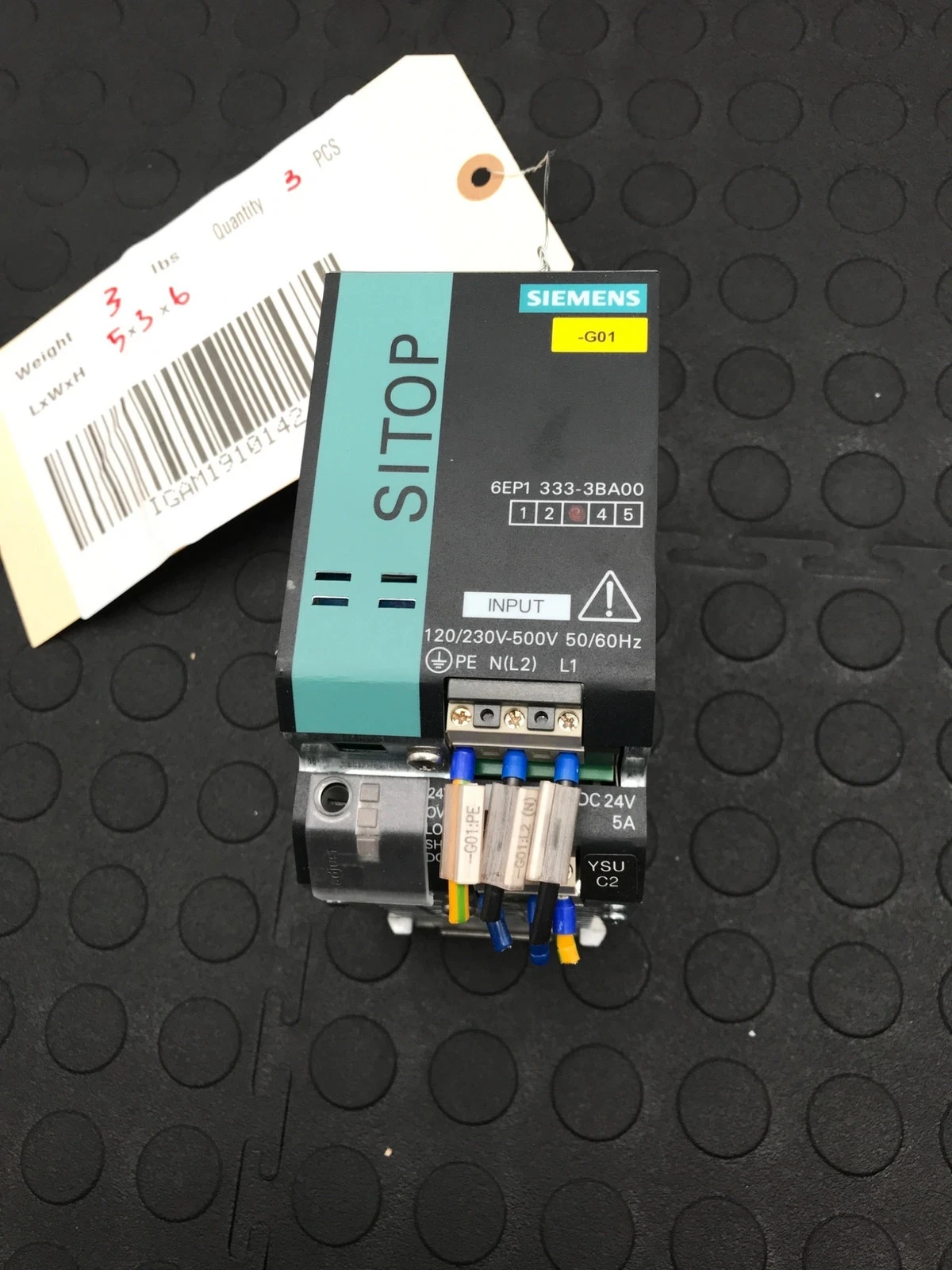 SIEMENS SITOP PSU200M 6EP1333-3BA00 24 VDC 5 A Power Supply USED - Image 5