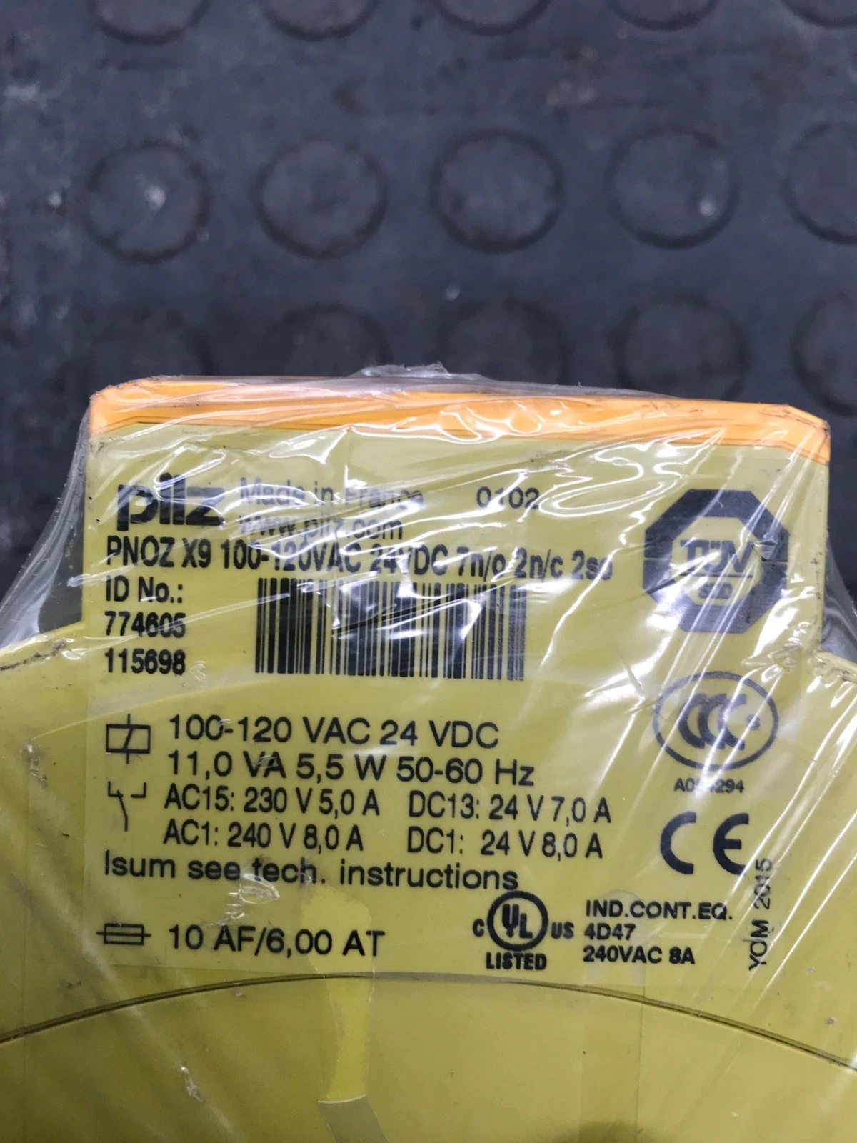 PILZ PNOZ X9 Safety Relay 100–120VAC / 24VDC NEW - Image 2