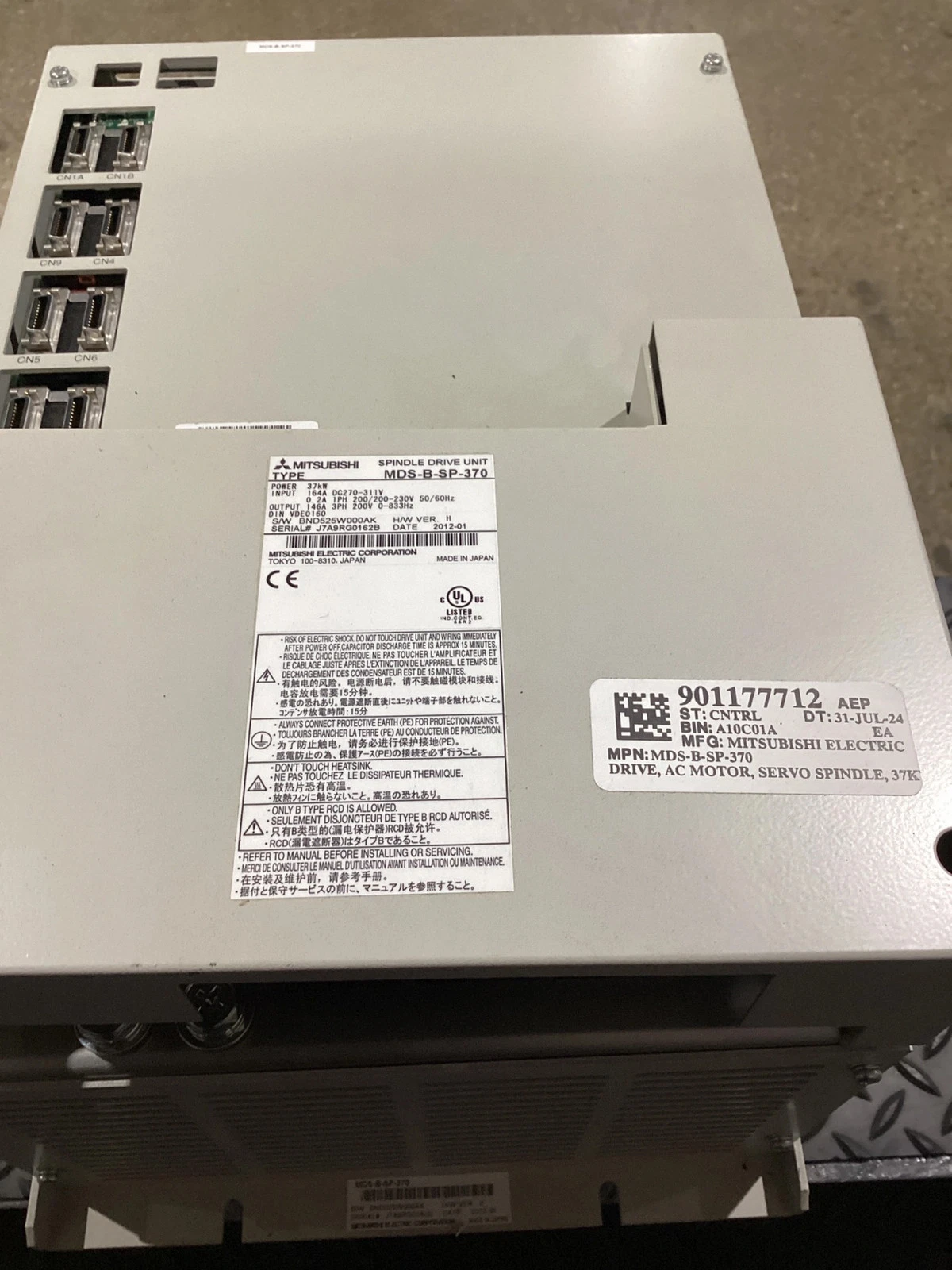 MITSUBISHI MDS-B-SP-370 37 kW Spindle Drive / Amplifier USED - Image 5