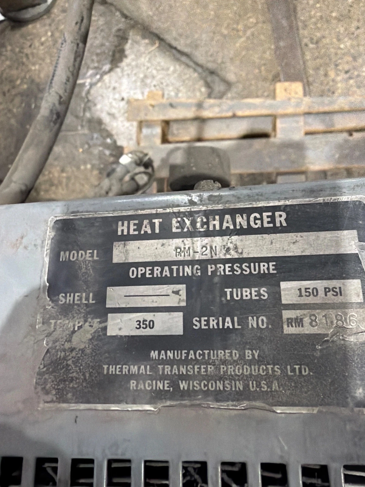 THERMAL TRANSFER RM-2N Heat Exchanger 350°F USED - Image 7