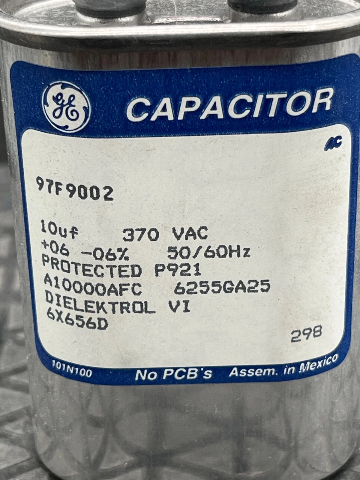 GENERAL ELECTRIC 97F9002 Capacitor 10µF 370VAC 50/60Hz NEW - Image 6