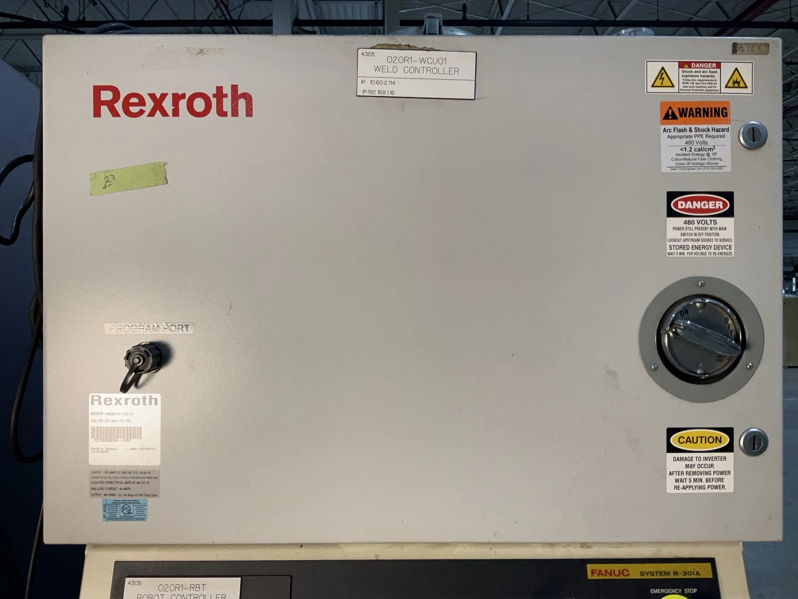 FANUC R-2000iB/210F Complete with R-30iA Controller & Rexroth Weld Inverter USED - Image 7