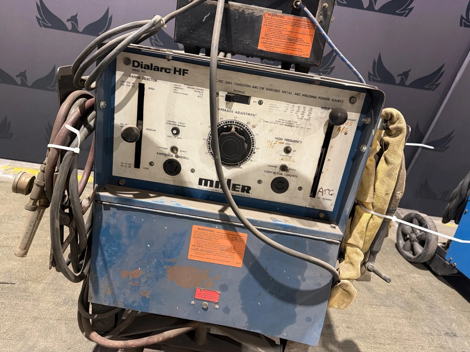 MILLER DialArc HF TIG Welder w/ Radiator-1 Cooler USED - Image 5