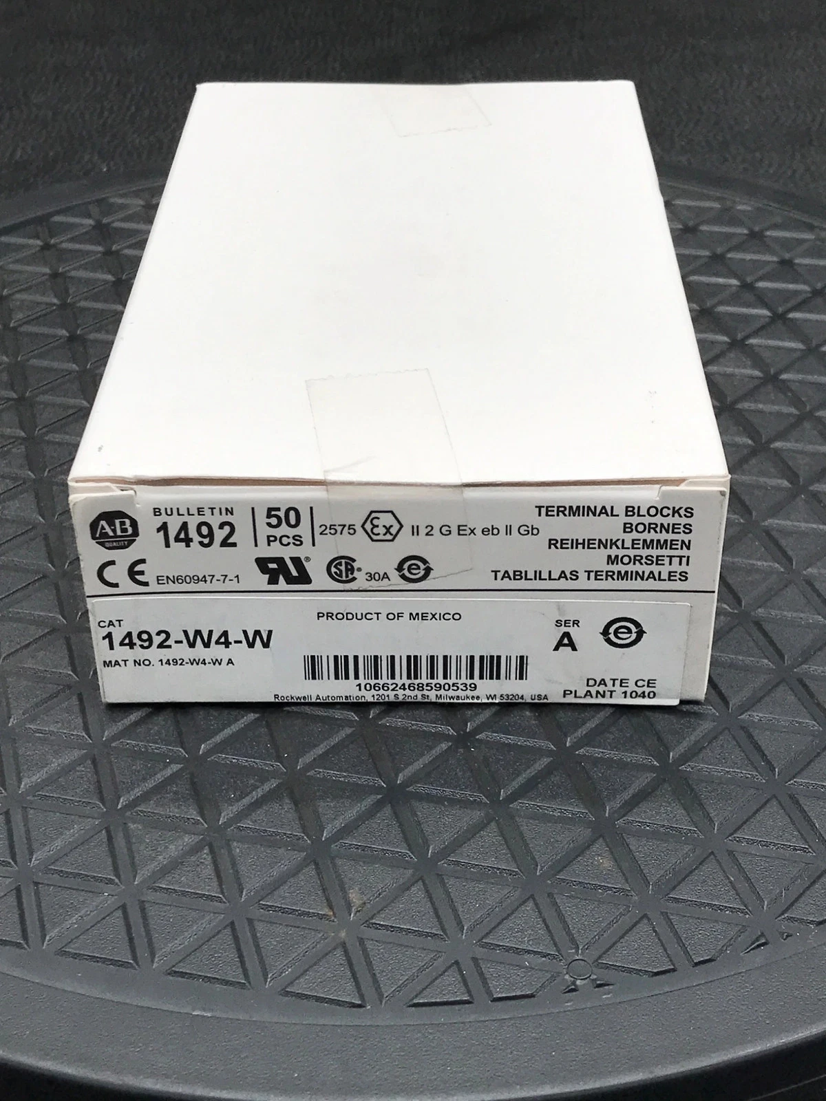 ALLEN-BRADLEY 1492-W4-W Feed-Through Terminal Block Series A (Lot Of 50) NEW - Image 5
