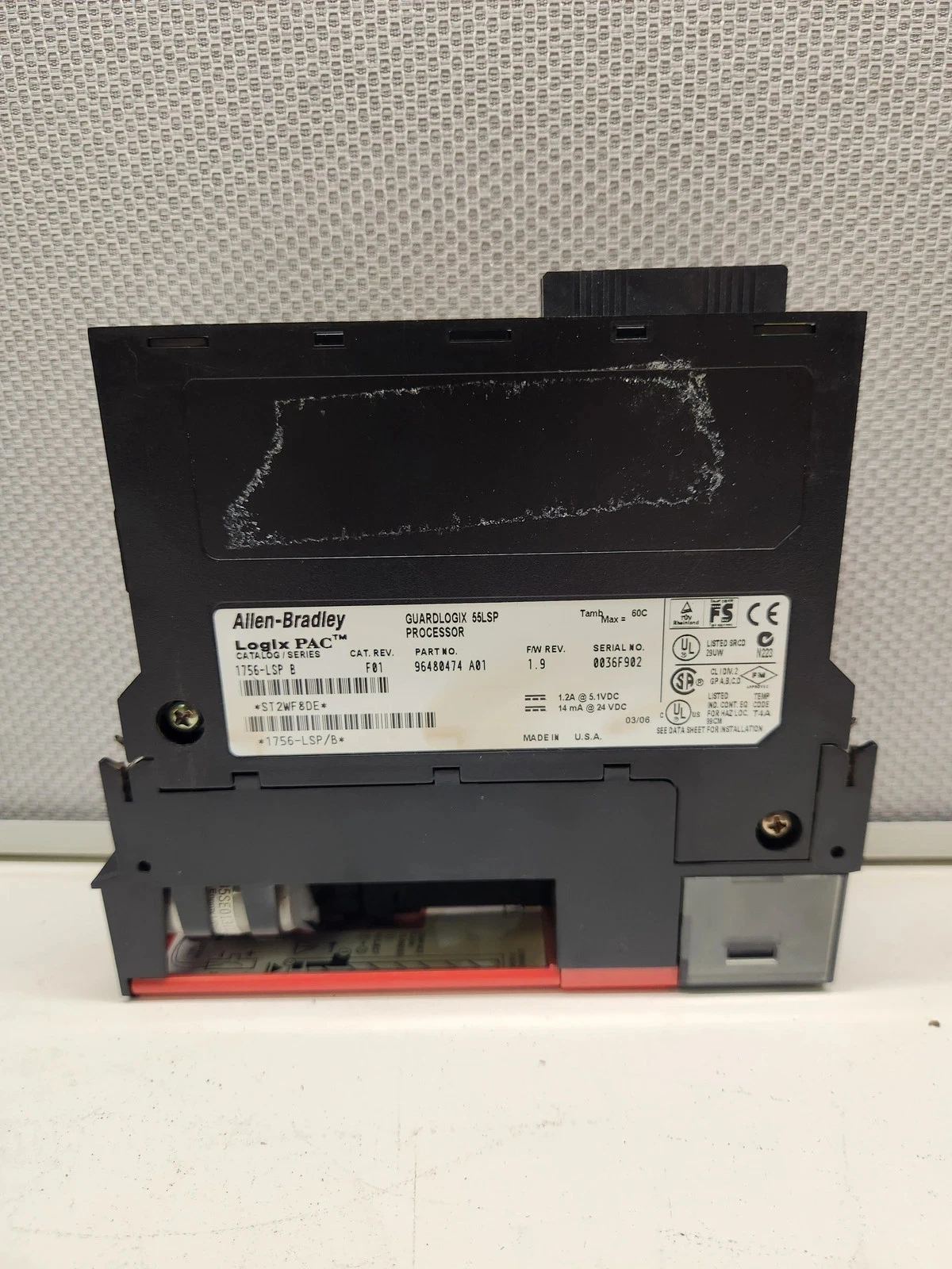 Allen-Bradley 1756-LSP Series B GuardLogix 55LSP Safety Partner Processor USED - Image 2