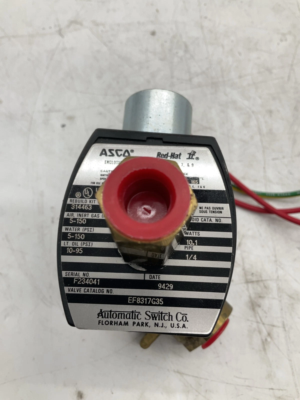 ASCO EF8317G35 RedHat II Solenoid Valve NEW - Image 5