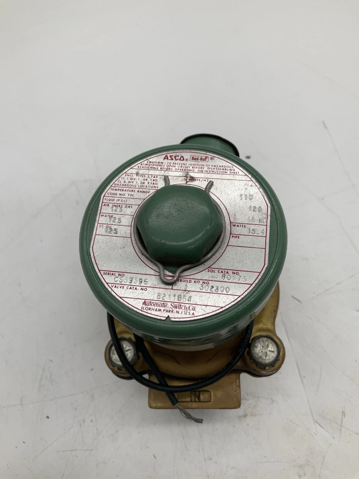 ASCO 8211B54 RedHat Solenoid Valve USED - Image 2