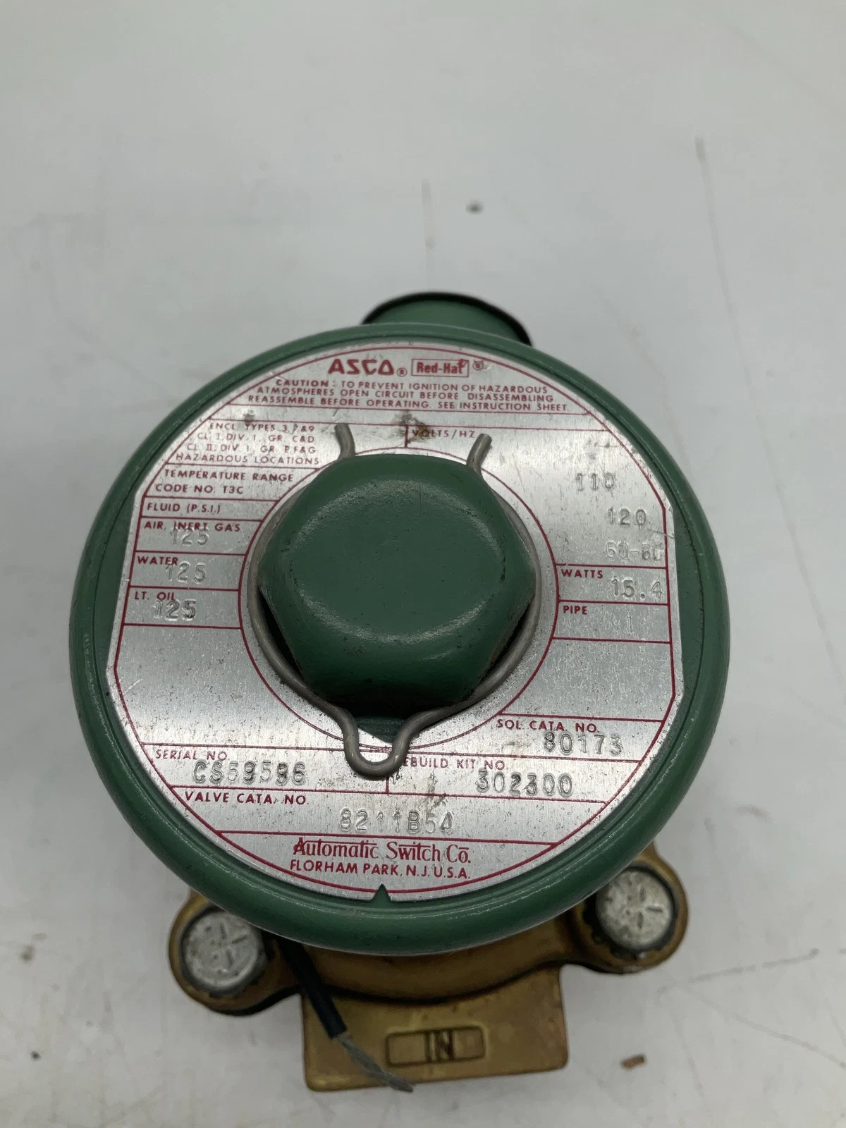 ASCO 8211B54 RedHat Solenoid Valve USED - Image 5