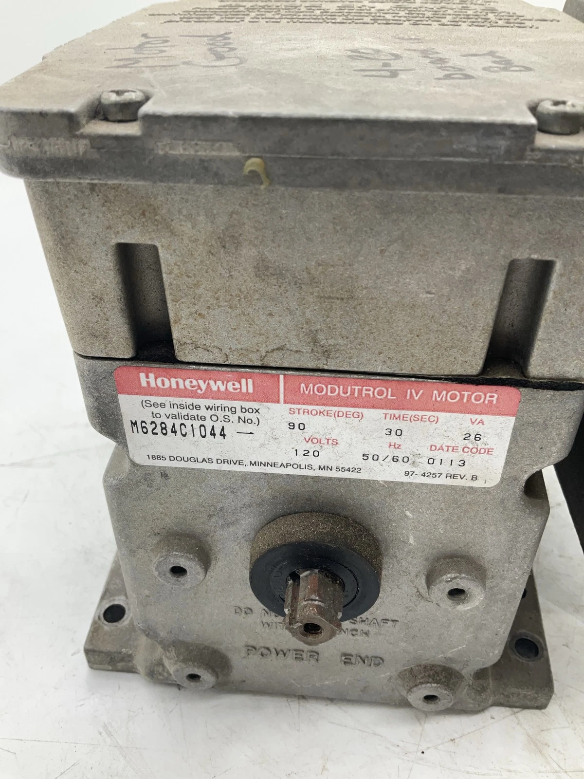 Honeywell M6284C1044 Modutrol IV Motor with North American 1288 Actuator USED - Image 5
