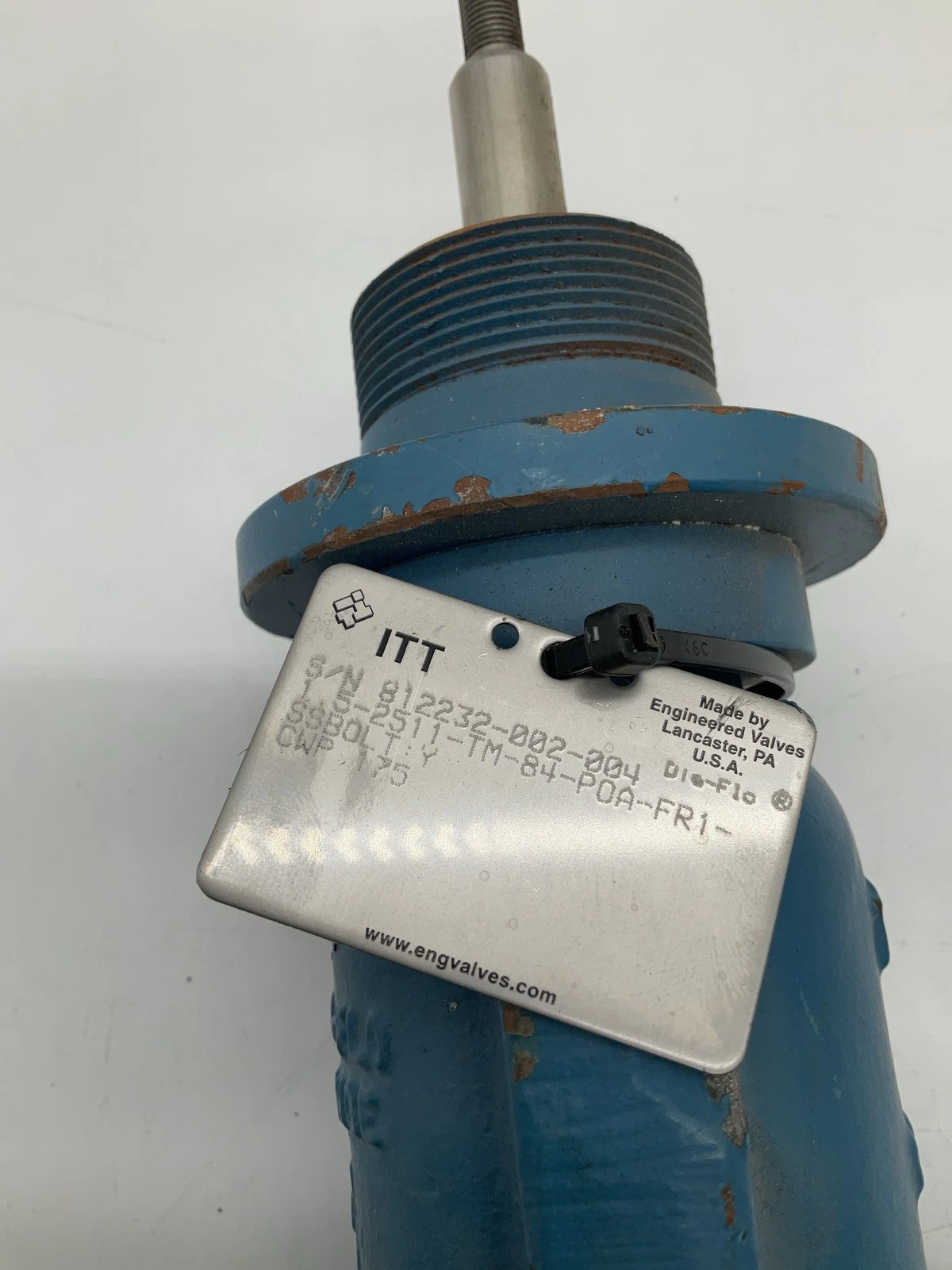 ITT Dia-Flo SP30LS11-TM-84-P0A-FR1 1-1/2 In. Diaphragm Valve USED - Image 4