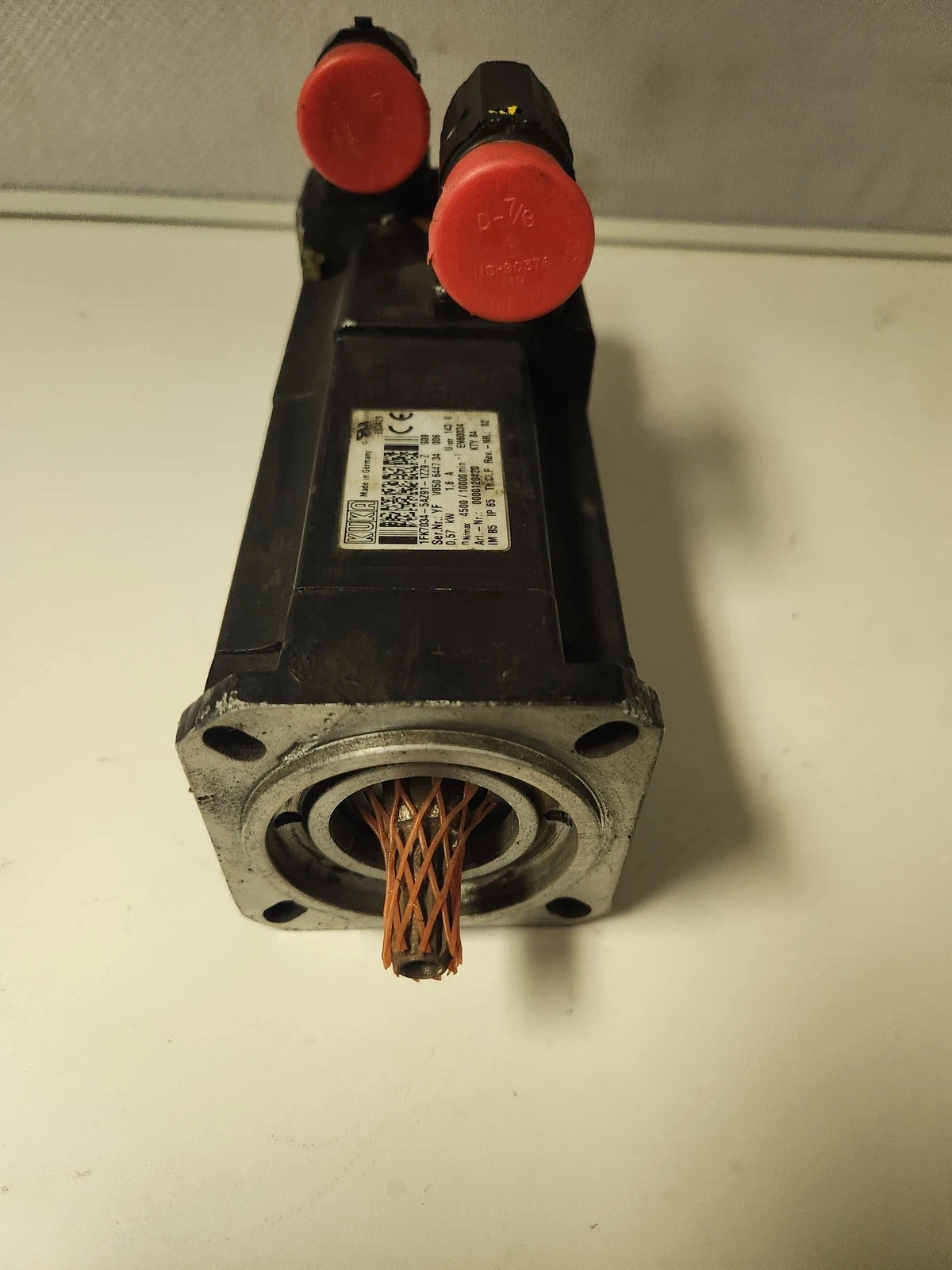 KUKA SERVO MOTOR 1FK7034-5AZ91-1ZZ9-Z USED MISSING ELBOW COVER - Image 4