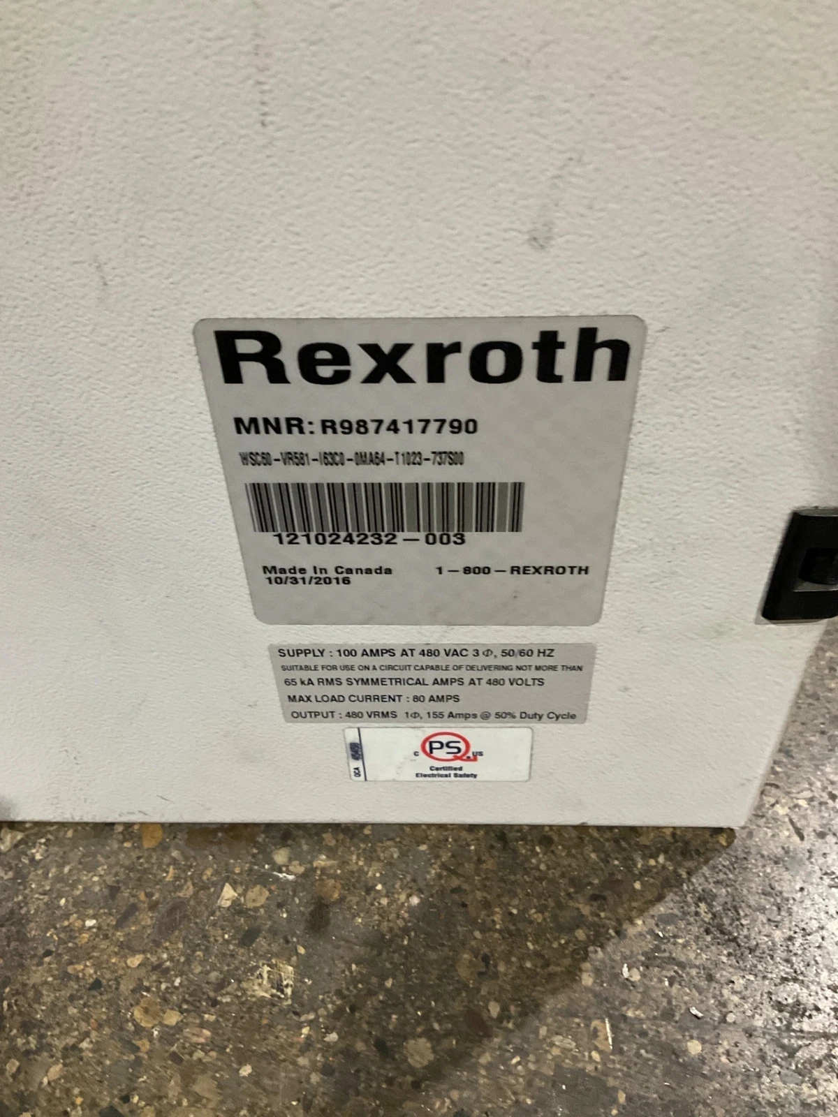BOSCH REXROTH WSC60-VR581-I63C0-0MA64-737S00 Weld Controller USED - Image 5