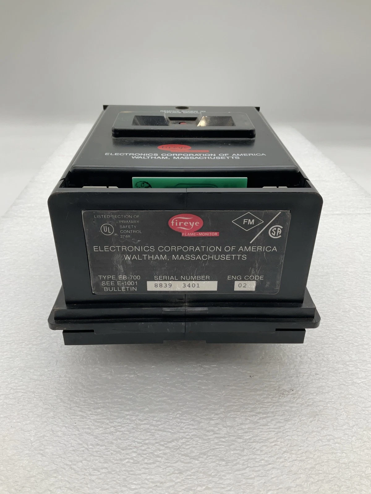 FIREYE EB-700 Flame-Monitor Burner Management Control USED - Image 3