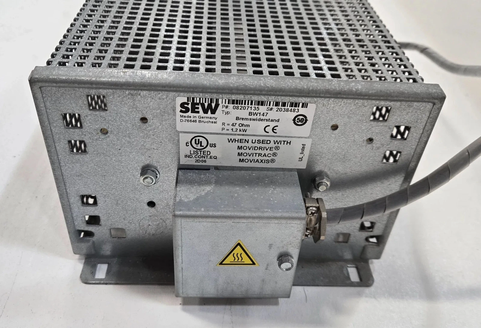 SEW BW147 BRAKE RESISTOR USED - Image 5