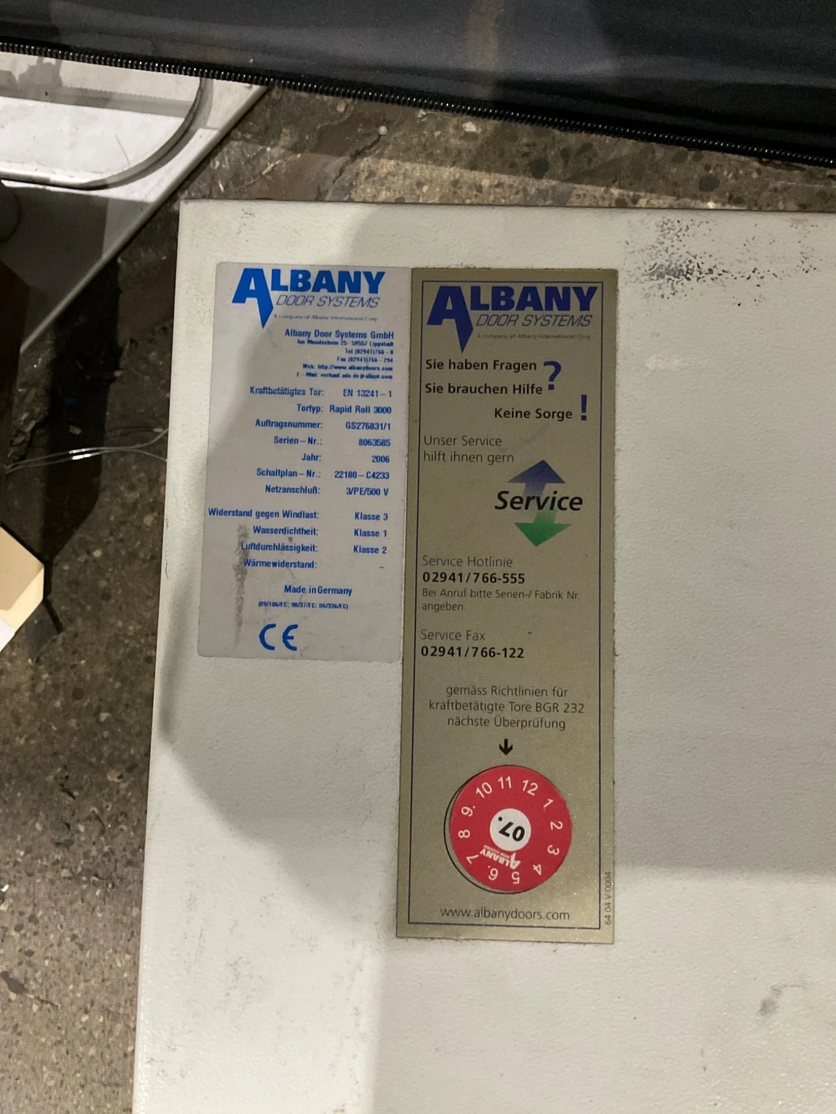 ALBANY Rapid Roll 3000 Control Panel USED - Image 9