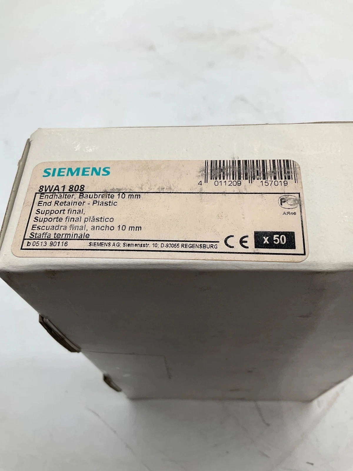 SIEMENS 8WA1-808 10mm End Retainer NEW (50-Pack) - Image 2