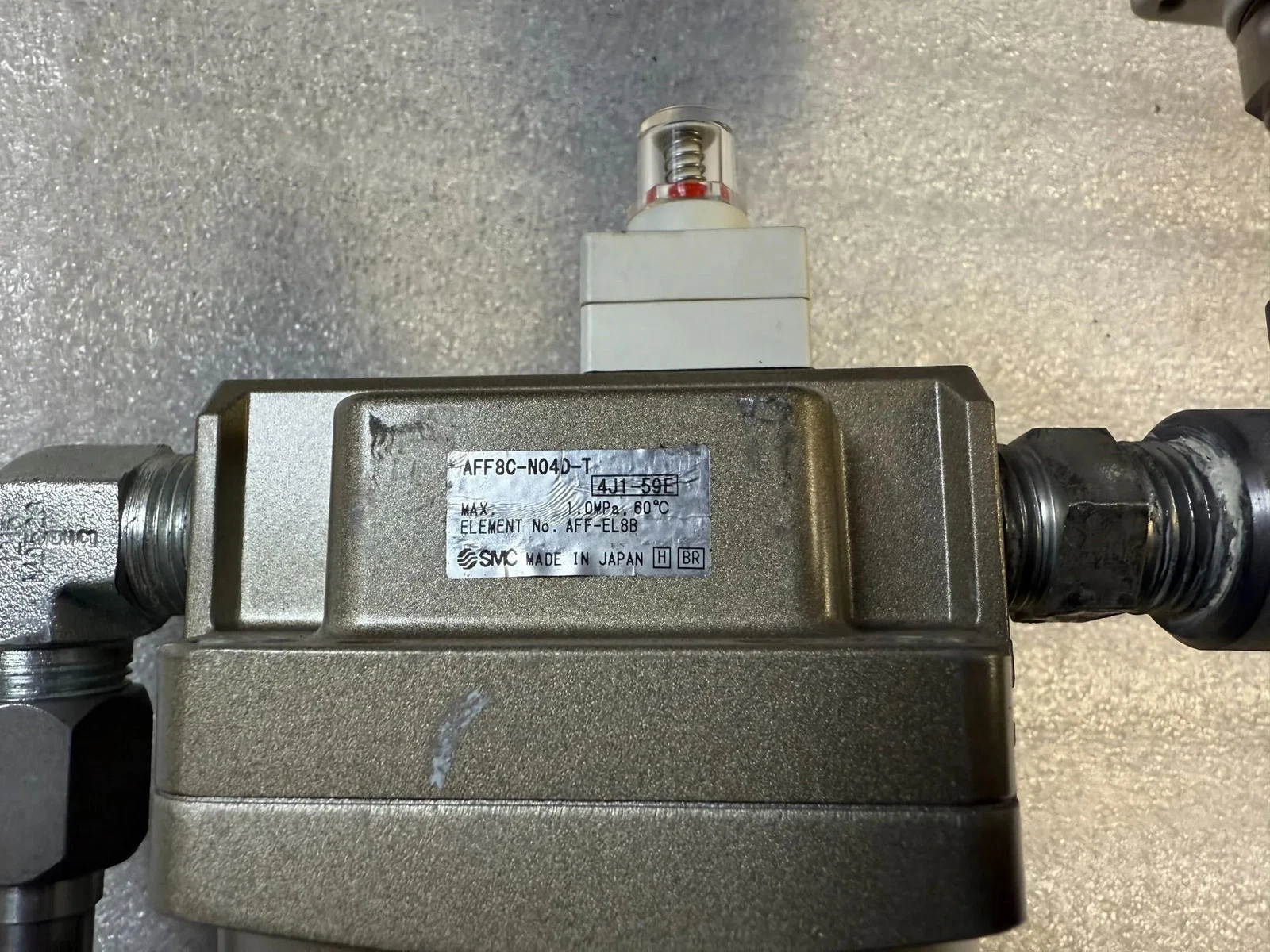 SMC AFF8C-N04D-T Main Line Air Filter USED - Image 2