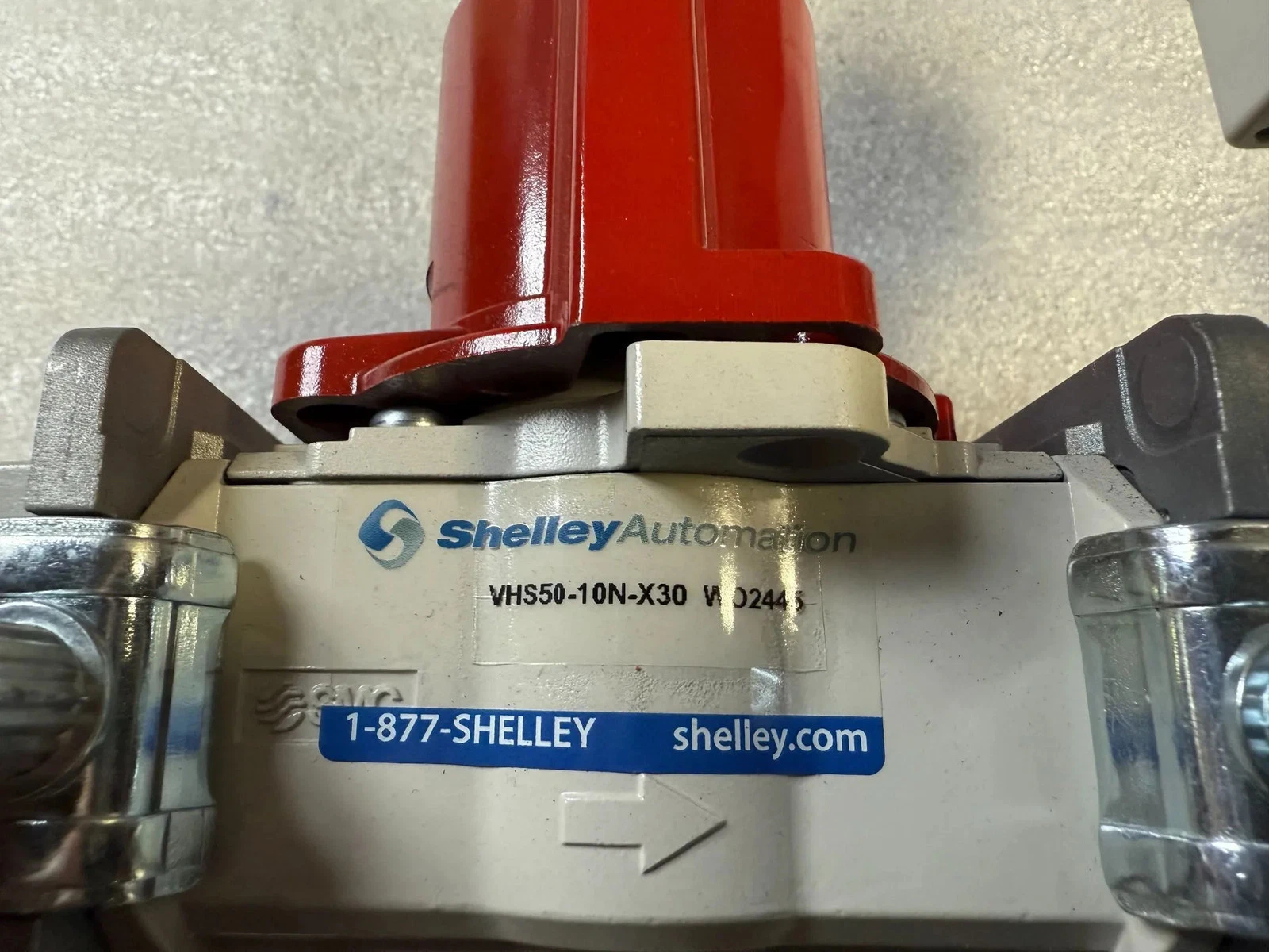 SMC VHS50-10N-X30 Pneumatic Safety Shut-Off Valve Assembly USED - Image 2