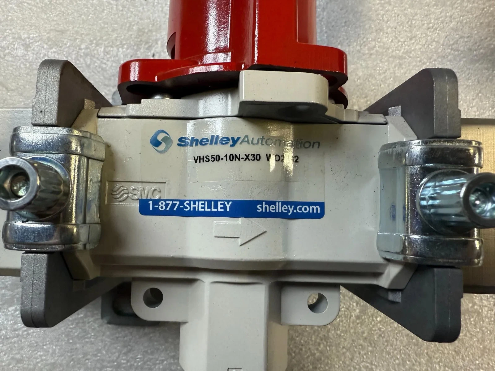 SMC VHS50-10N-X30 Pneumatic Safety Shut-Off Valve Assembly USED - Image 2