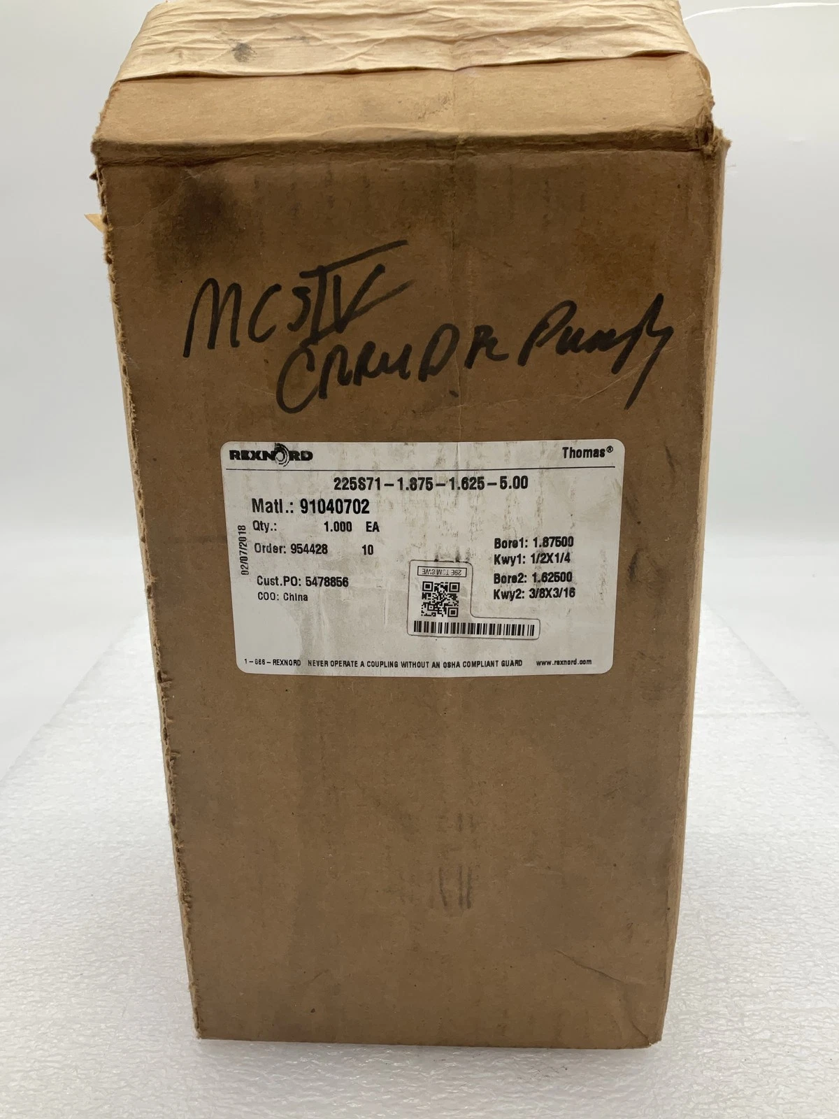 REXNORD 225S71-1.875-1.625-5.00 Thomas Disc Coupling NEW - Image 6
