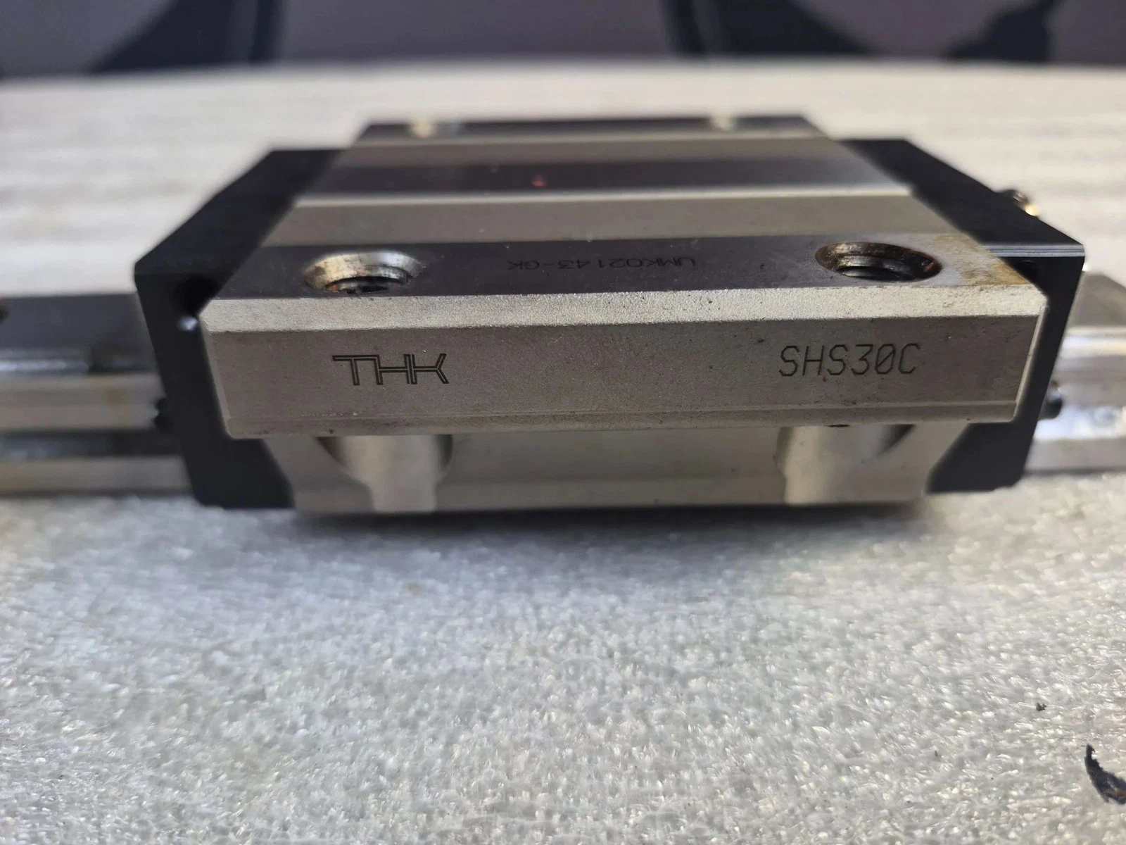 THK SHS30C Linear Bearings w/ Guide Rail USED - Image 3