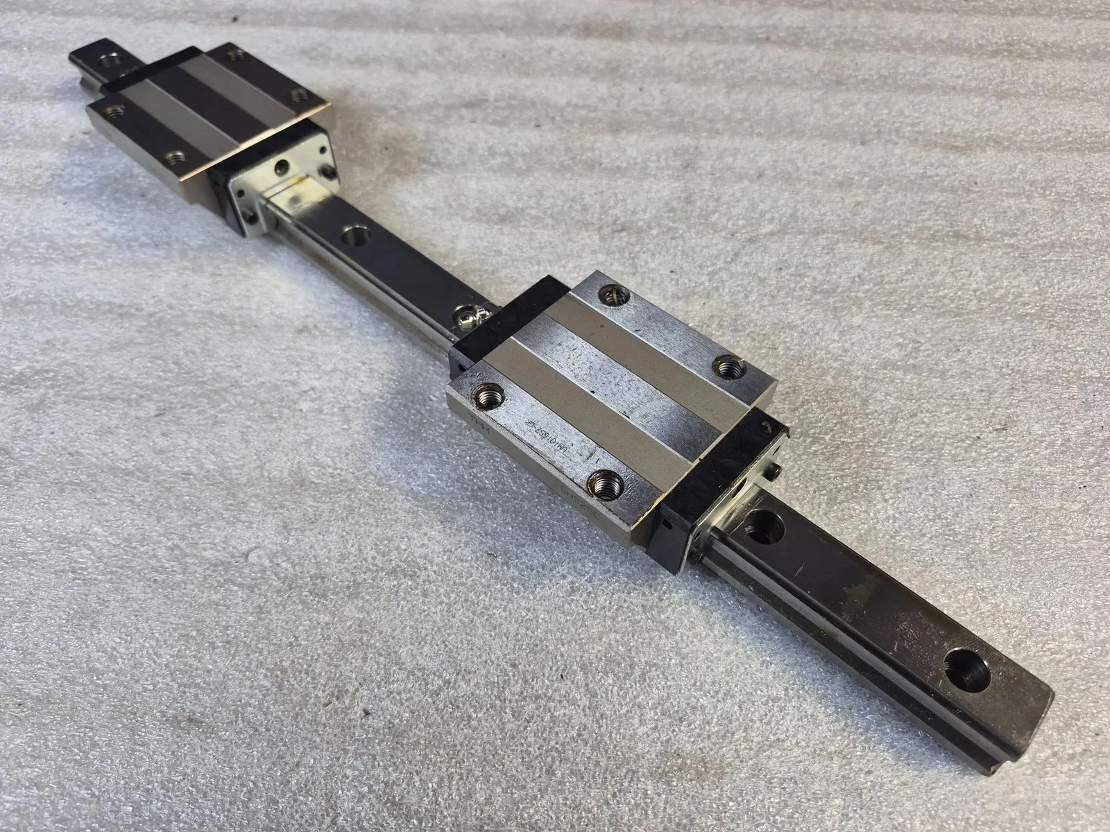 THK SHS25C Linear Bearings w/ Guide Rail USED - Image 2