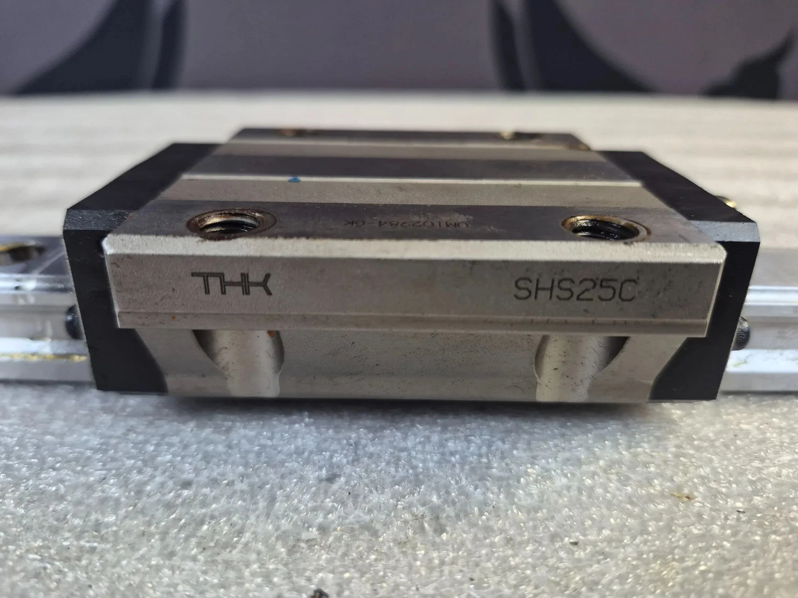 THK SHS-25C Linear Bearings w/ Guide Rail USED - Image 3