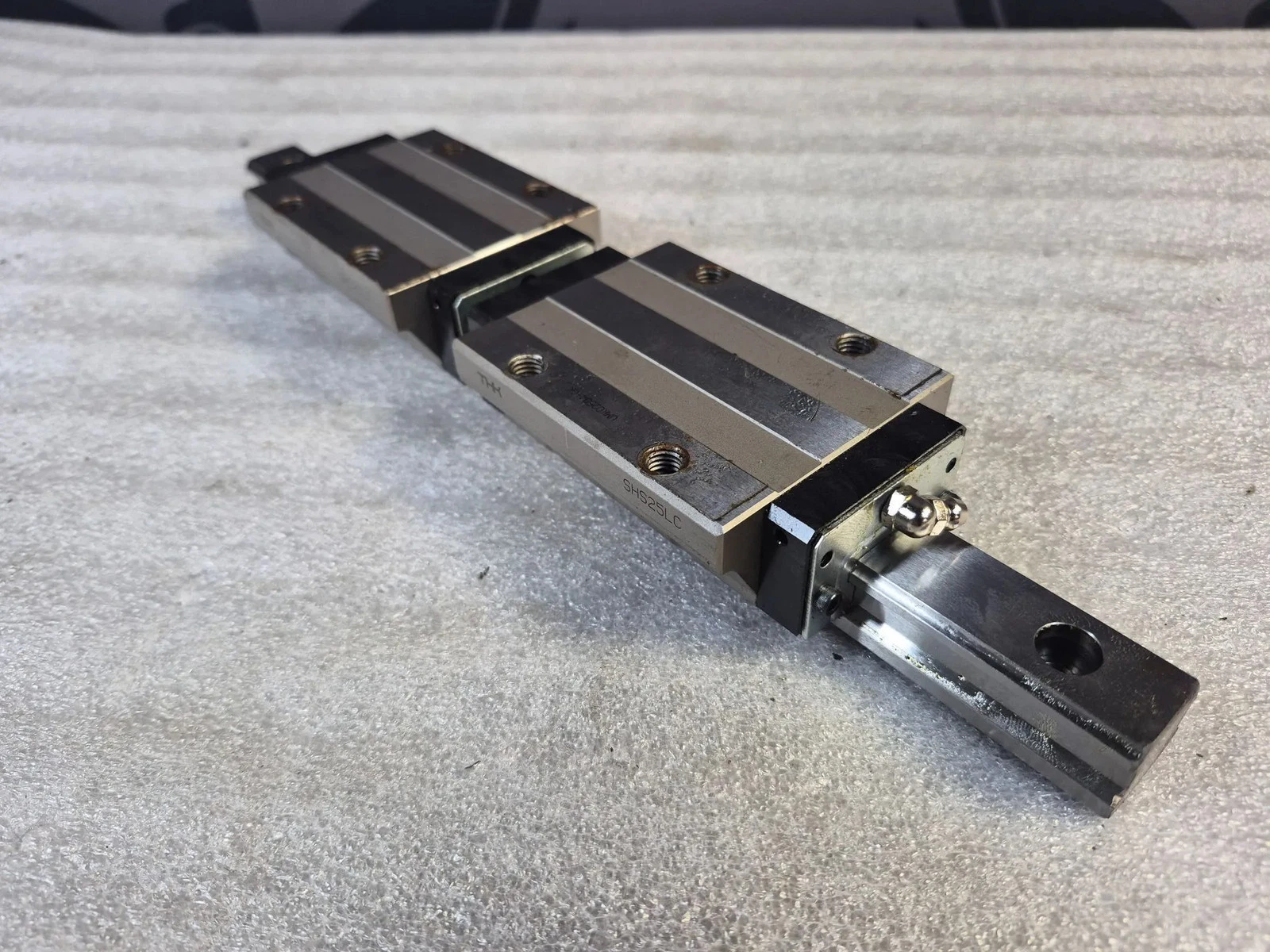 THK SHS-25LC Linear Bearings w/ Guide Rail USED - Image 2