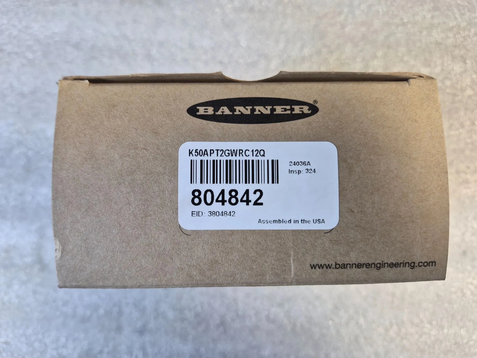 BANNER K50APT2GWRC12Q EZ-Light Touch Button NEW - Image 2