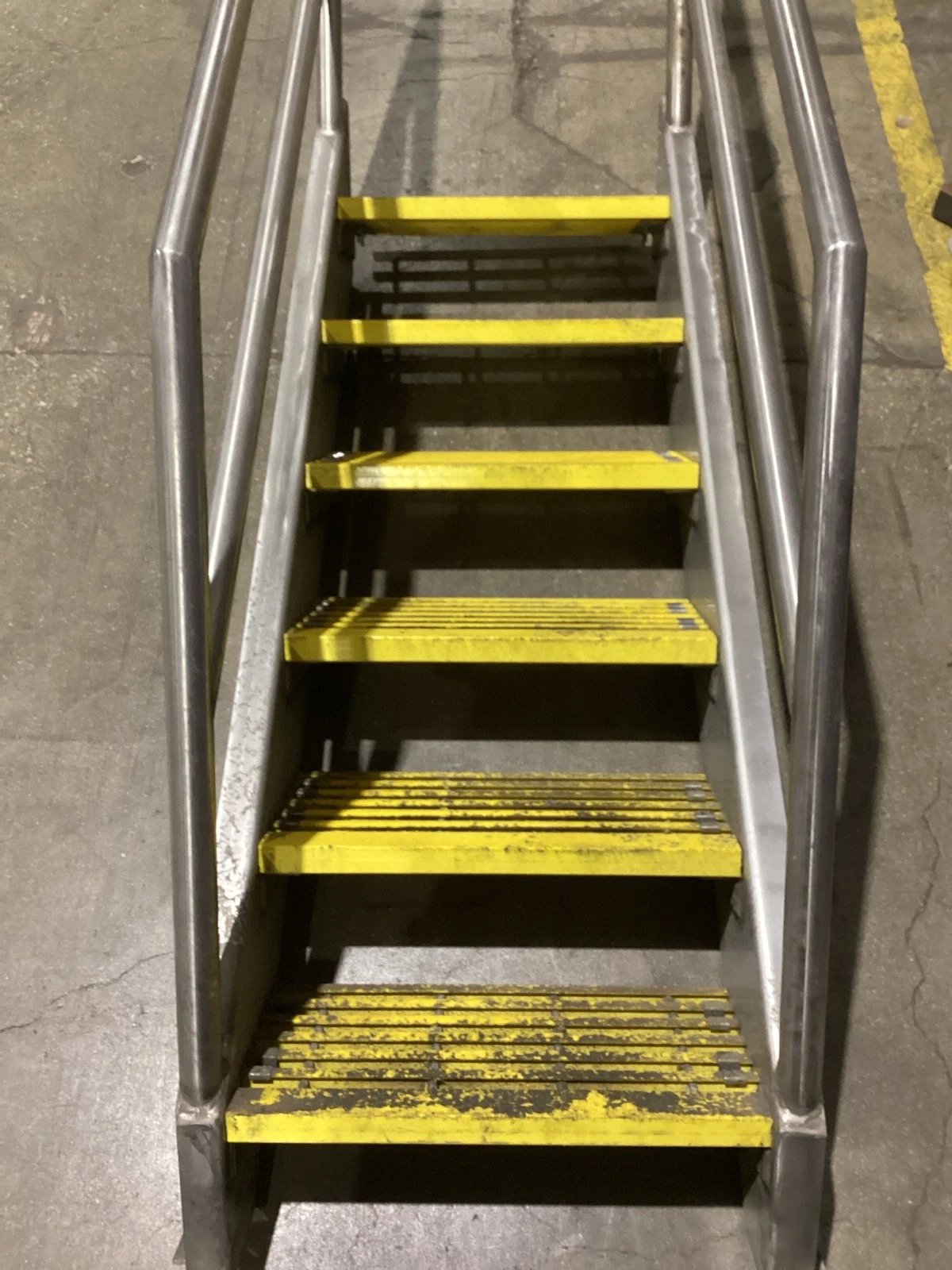 Stainless Steel Access Stairs with Fiberglass Treads USED - Image 3