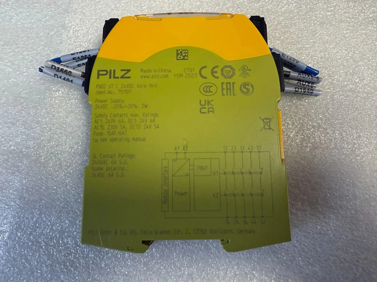 PILZ 751107 PNOZ s7 C Safety Relay USED - Image 4