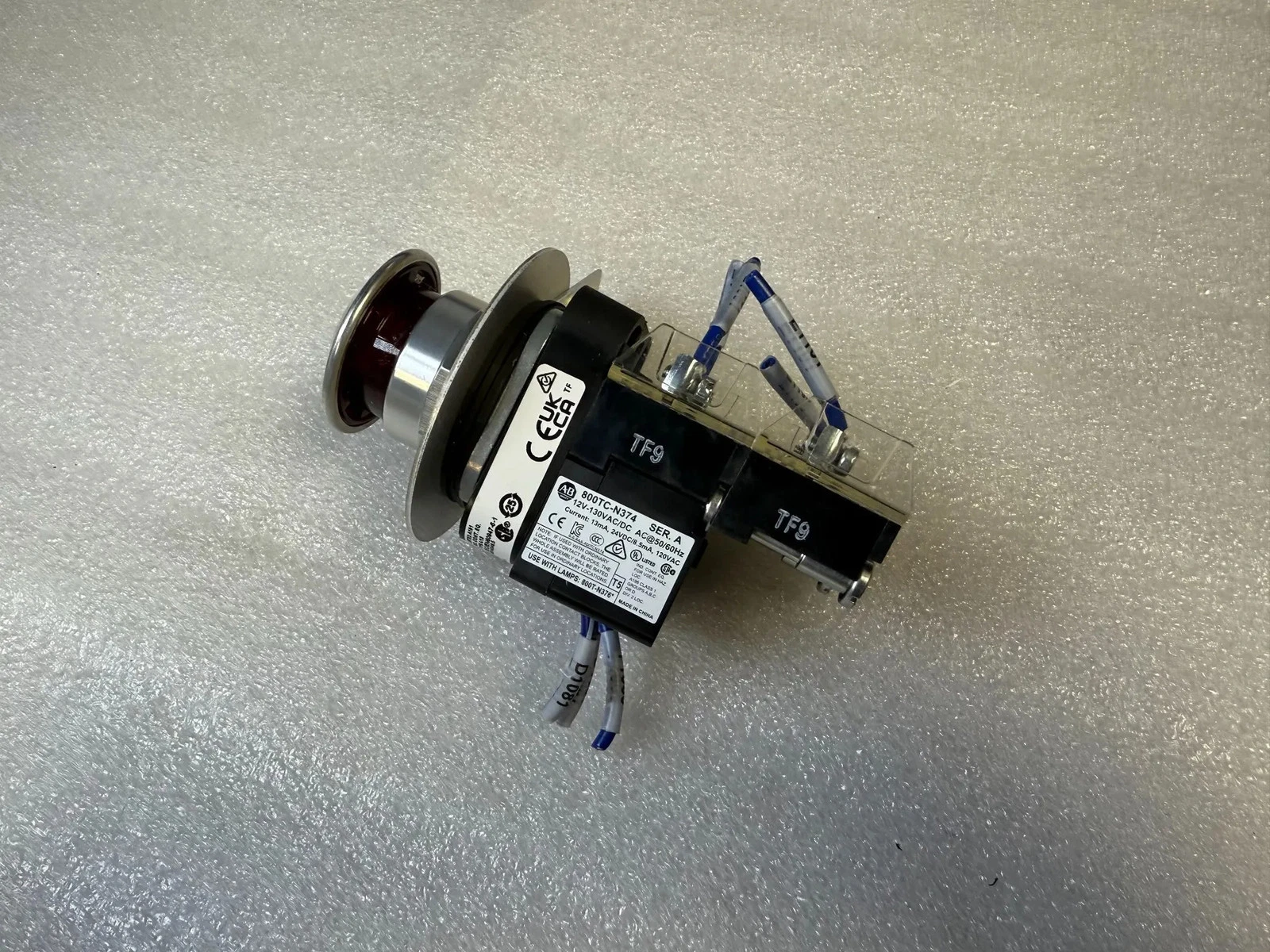 ALLEN BRADLEY 800T-FXQH2RA5 Emergency Stop Pushbutton Switch USED - Image 2