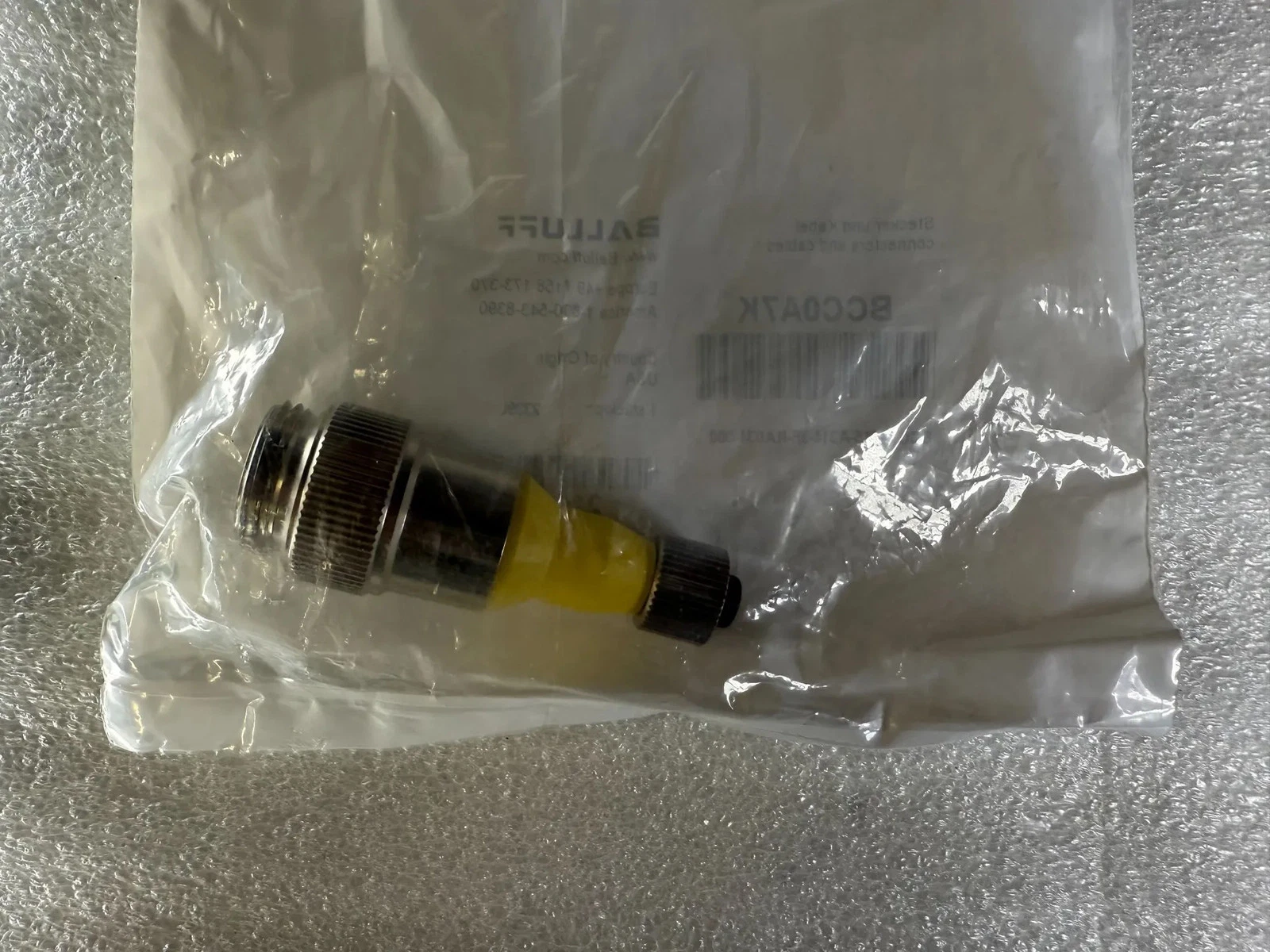 BALLUFF BCC M415-A314-3F-RA034-000 M12x1 Female to 7/8"-16 UN2A Male Adapter BCC0A7K NEW - Image 2