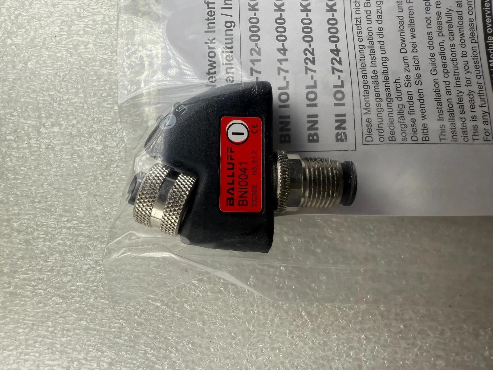 BALLUFF BNI IOL-712-000-K023 IO-Link Analog Signal Converter BNI0041 NEW - Image 3