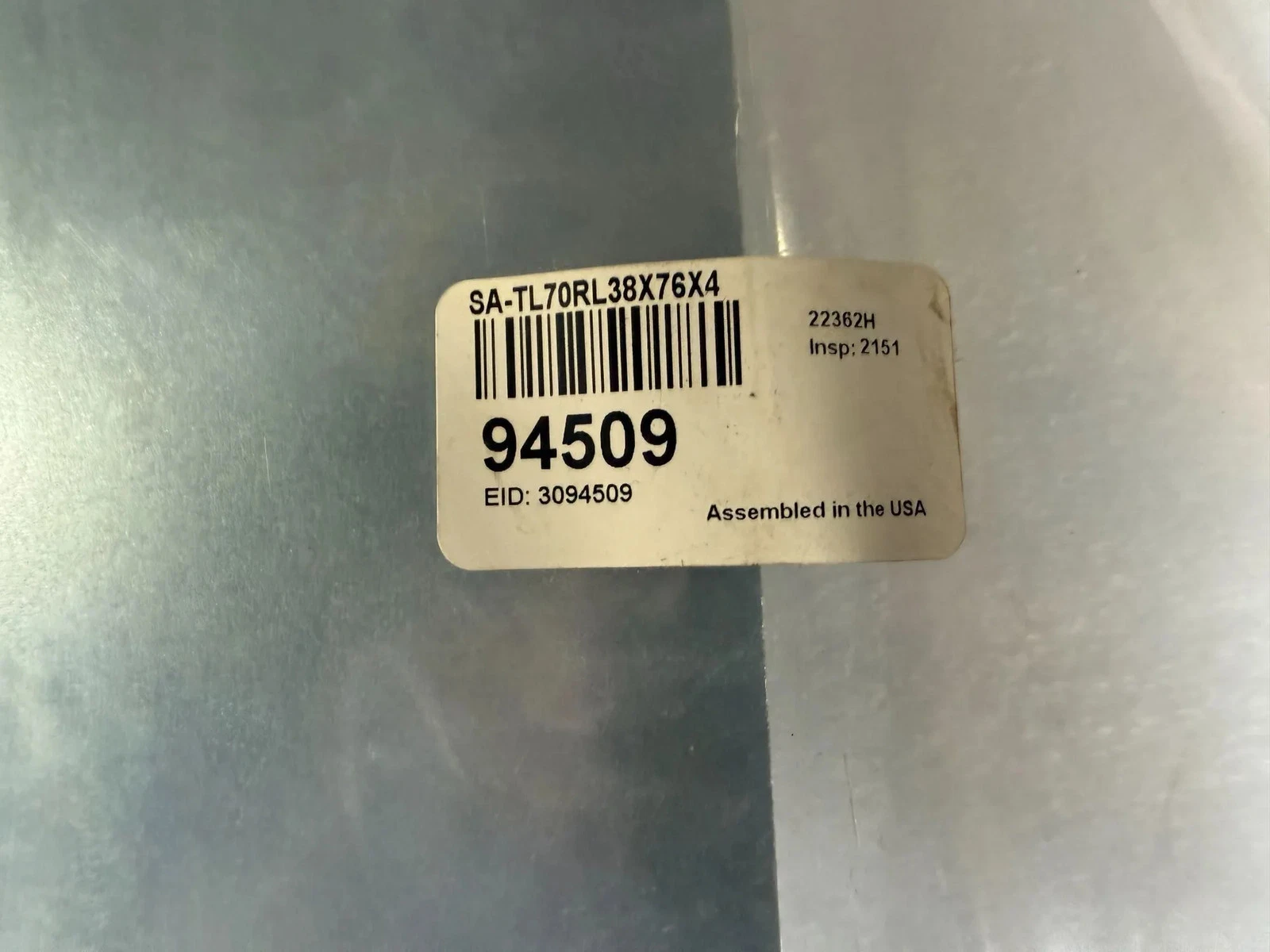 BANNER SA-TL70RL38X76X4 TL70 Right-Angle Mounting Bracket 94509 NEW - Image 3