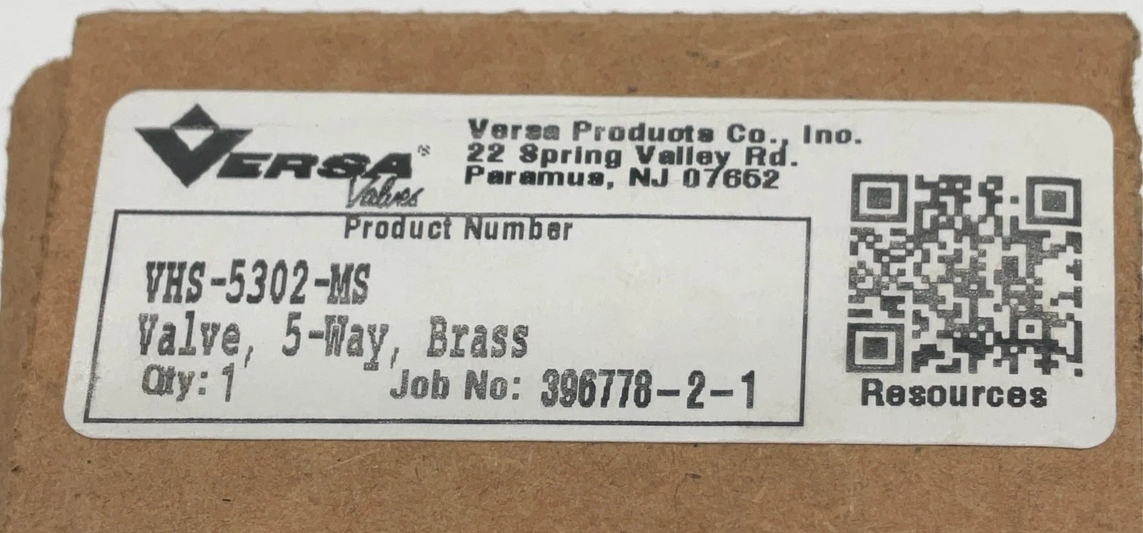 VERSA VHS-5302-MS Five-Way Pneumatic Valve NEW - Image 4