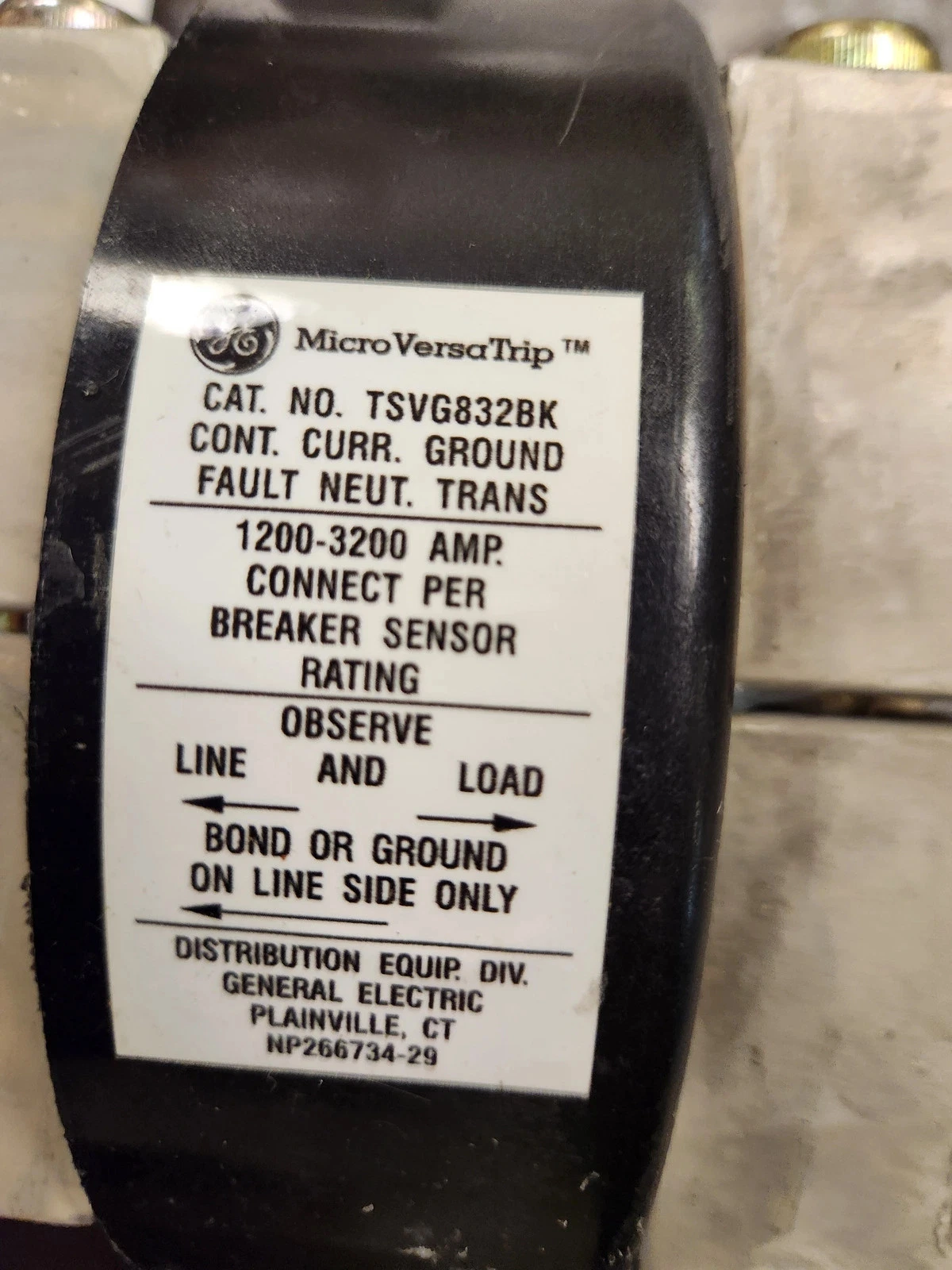 GENERAL ELECTIC TSVG832BK 1200 - 3200 AMP MICROVERSA TRIP UNIT NIB - Image 3