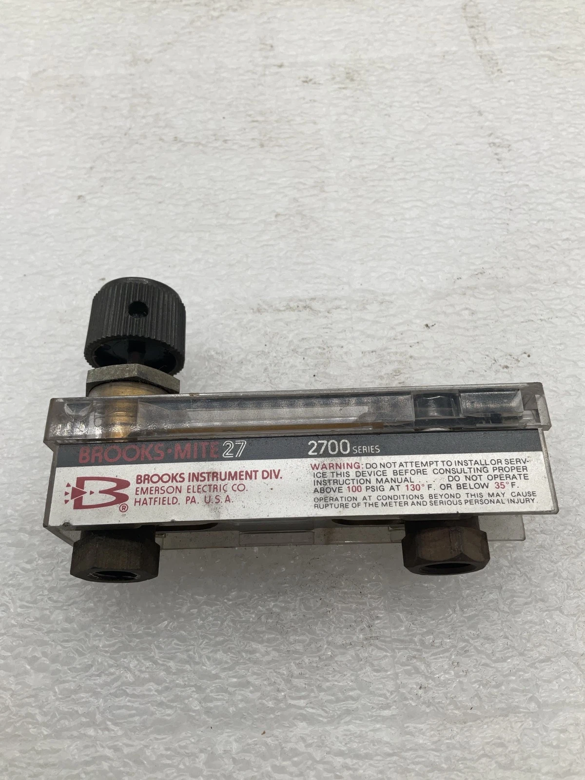 BROOKS INSTRUMENT Brooks-Mite 27 2700 Series Flowmeter USED - Image 2