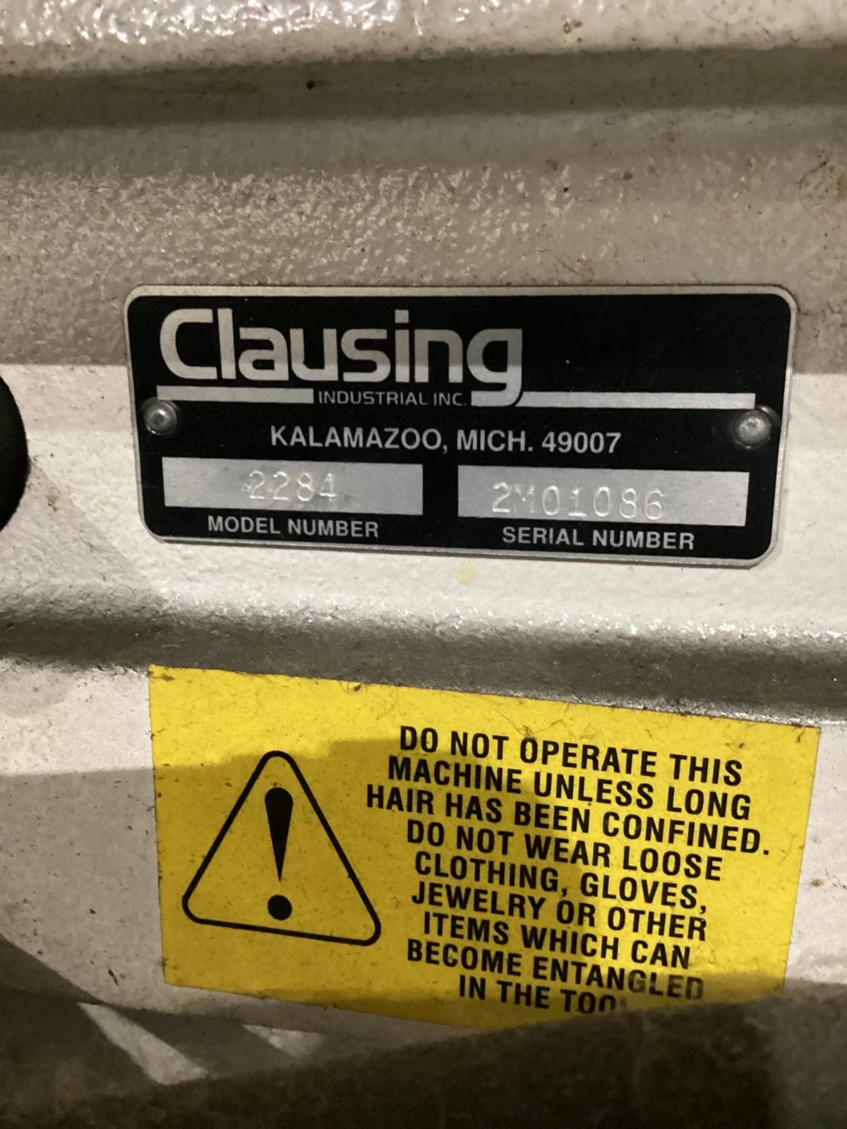 Clausing 2284 Variable Speed Vertical Drill Press 250-2000 RPM USED - Image 8