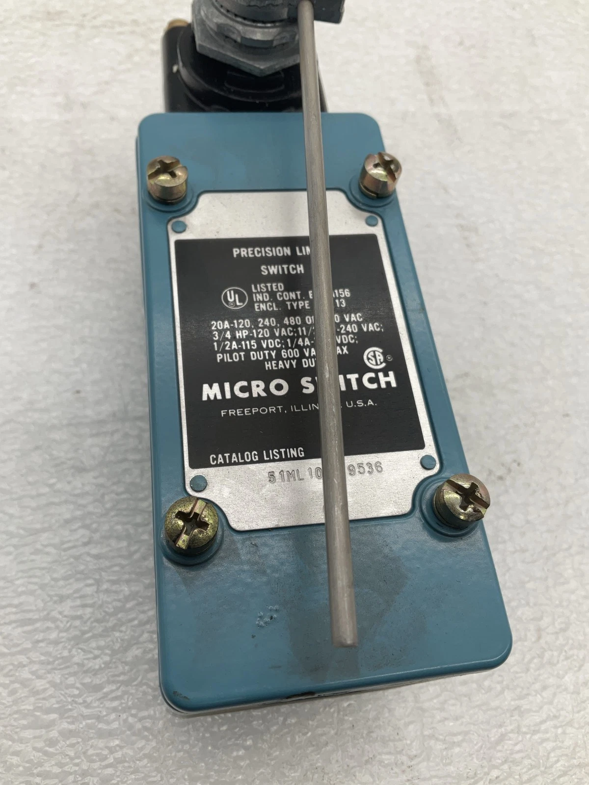 HONEYWELL 51ML10 Precision Limit Switch USED - Image 2