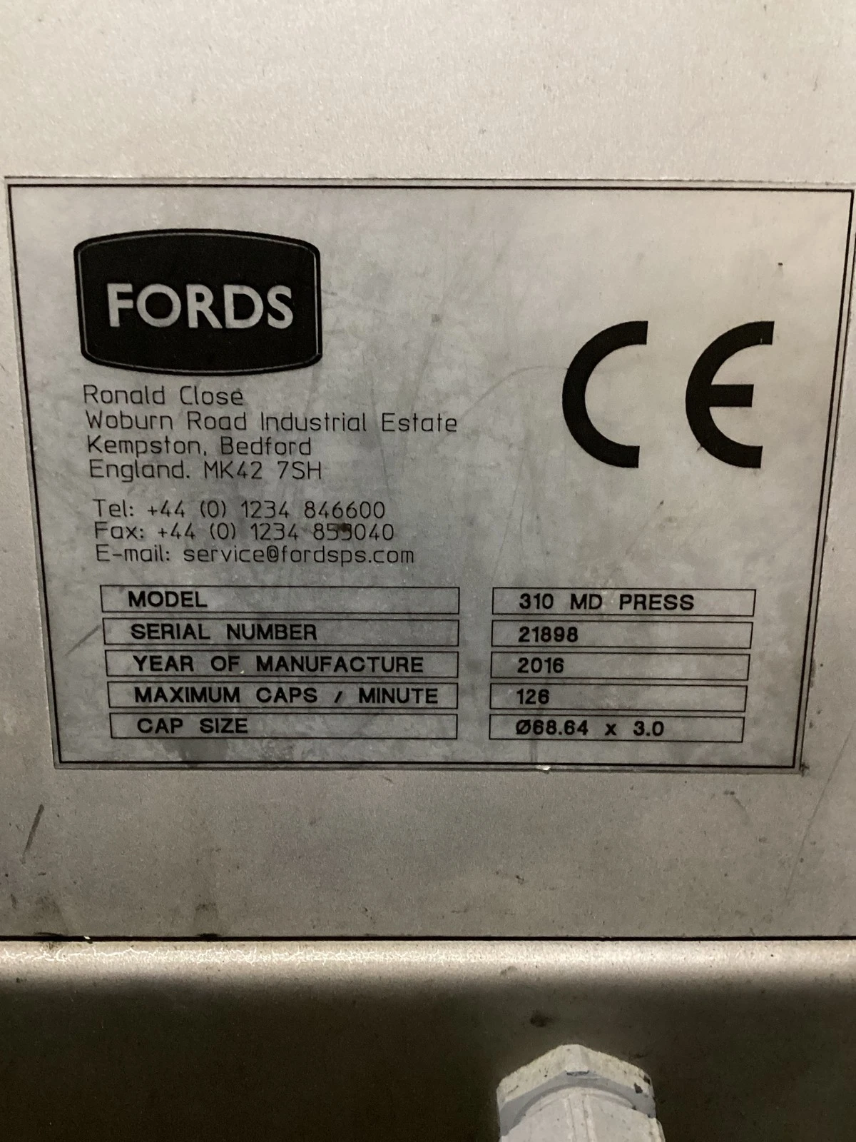 FORDS 310 MD Press USED - Image 5
